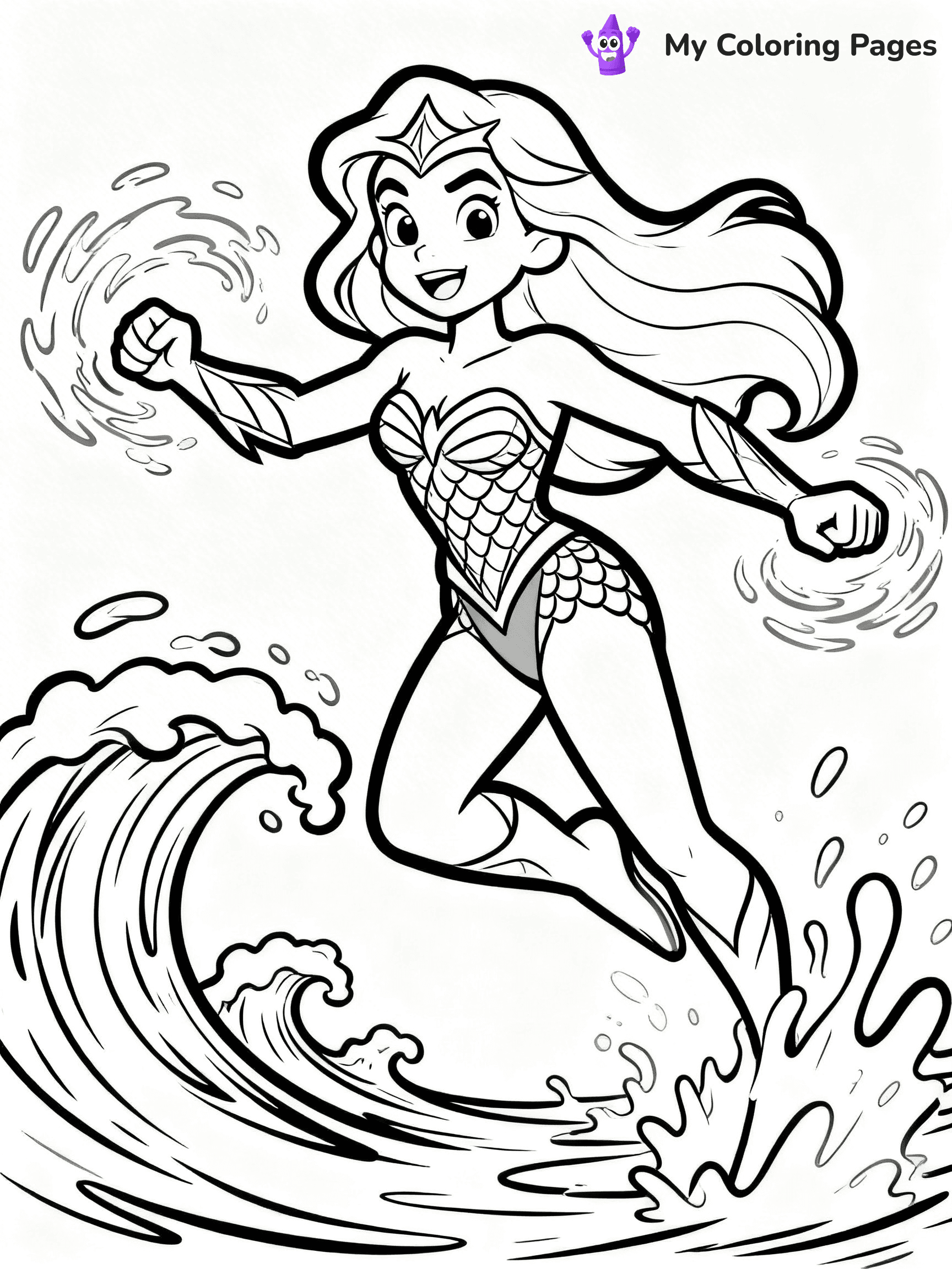 Aquaman Coloring Pages - 19
