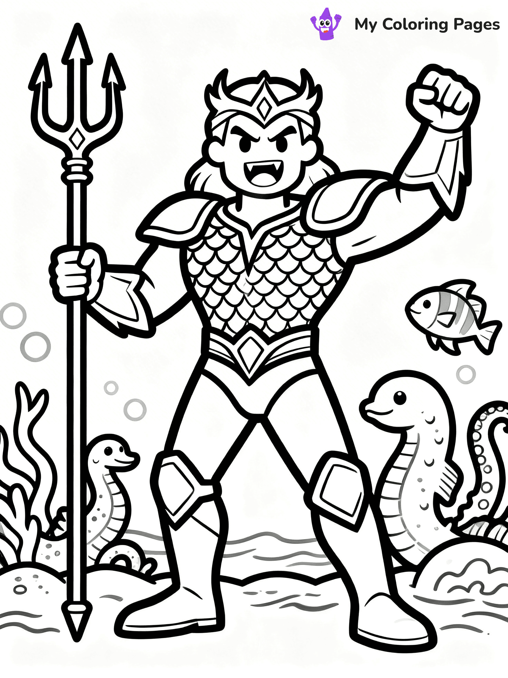 Aquaman Coloring Pages - 17