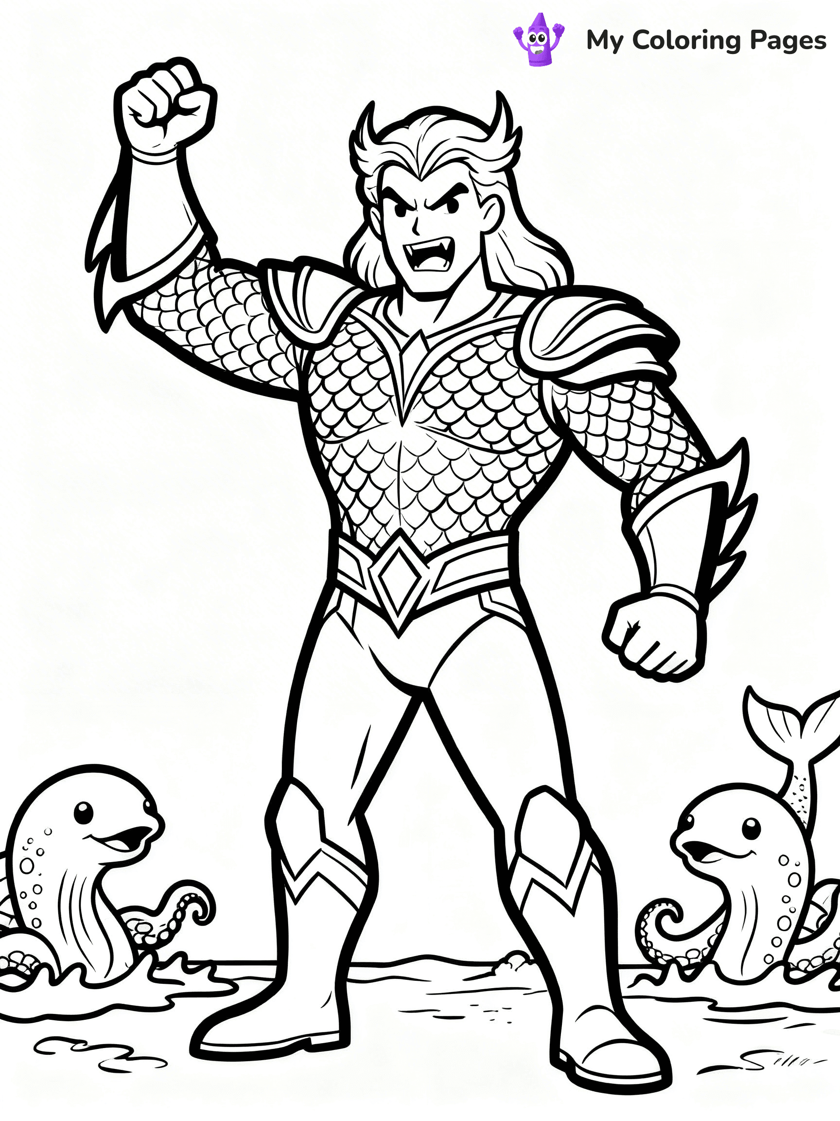 Aquaman Coloring Pages - 16