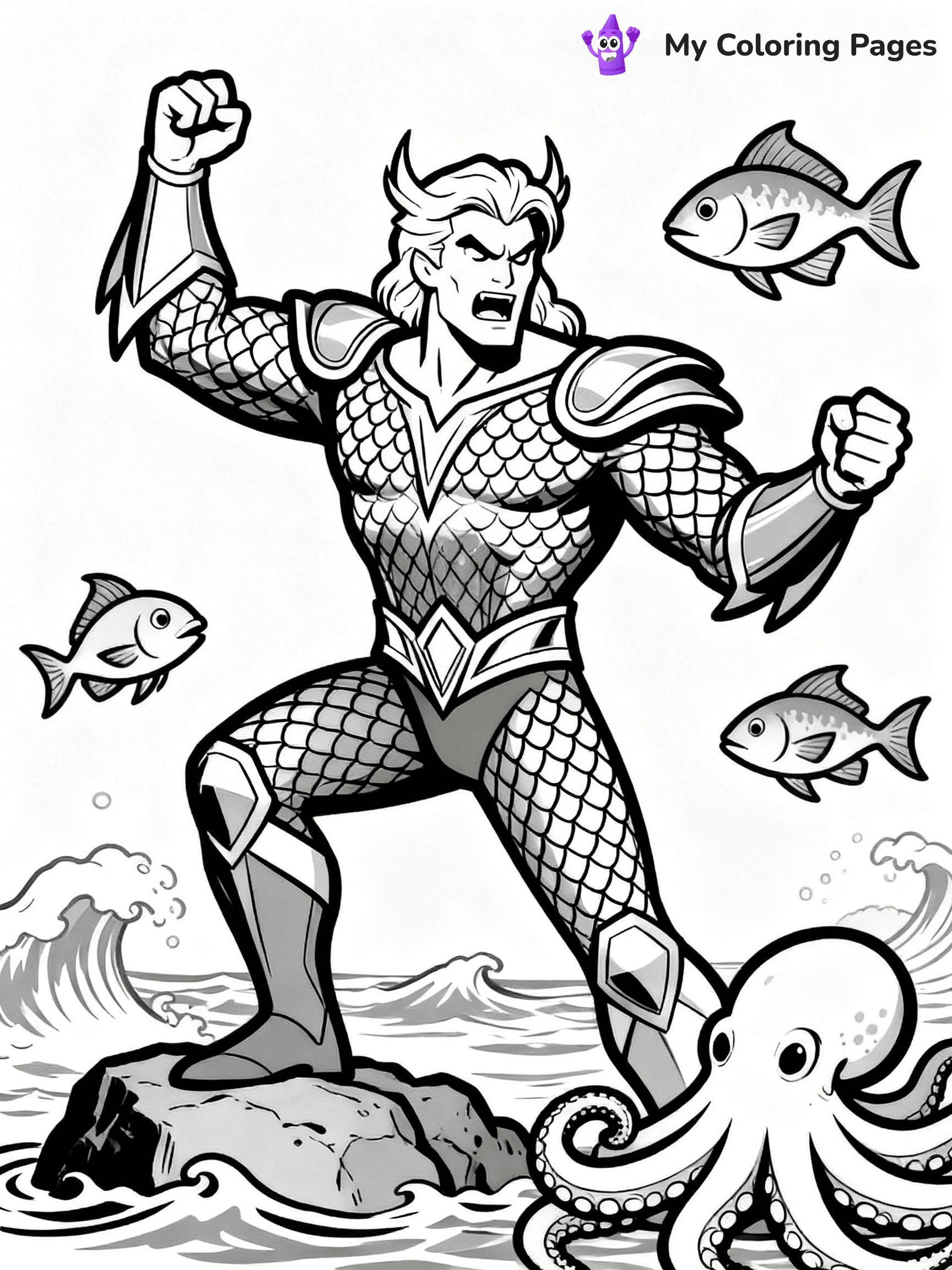 Aquaman Coloring Pages - 13