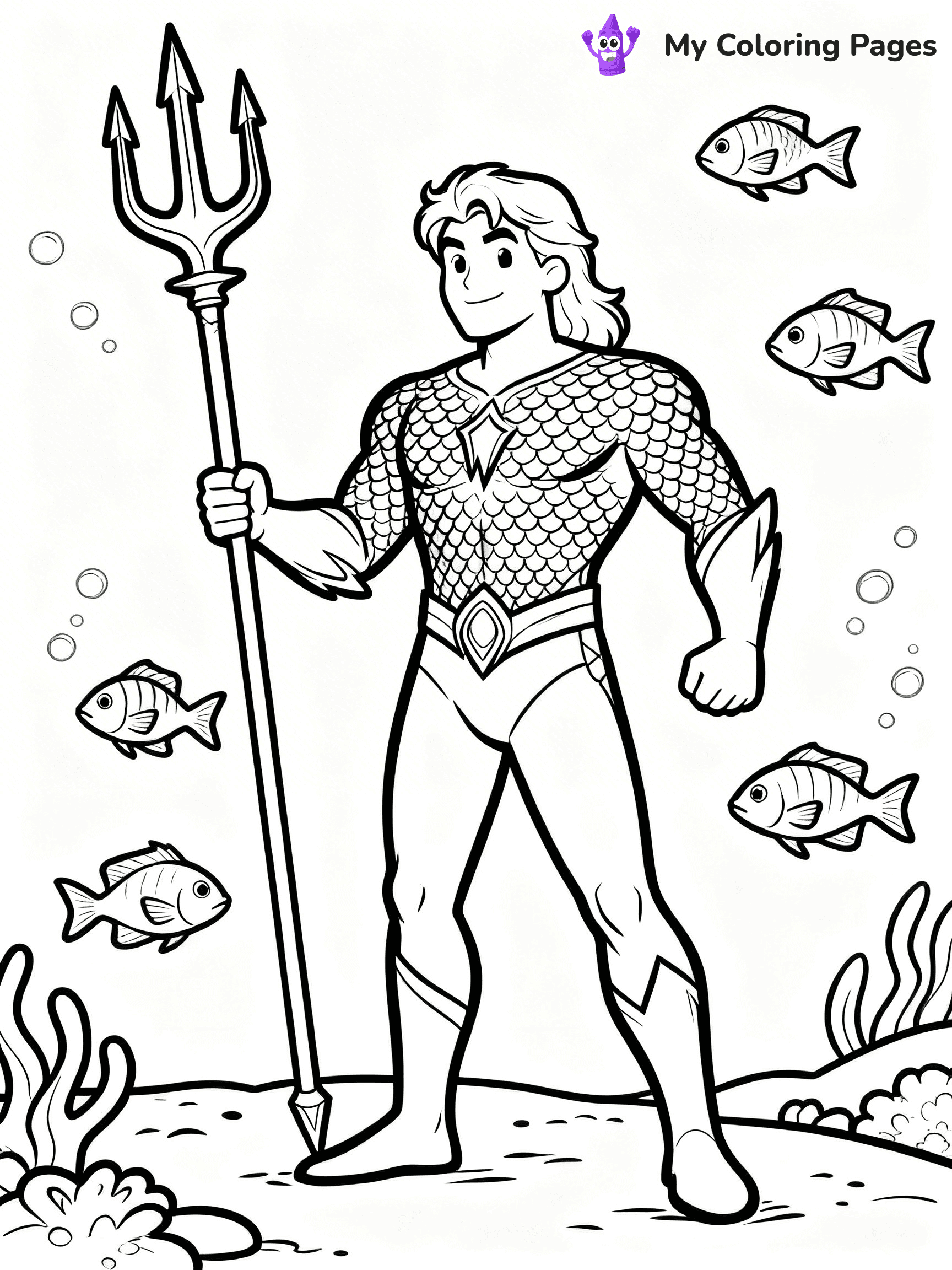 Aquaman Coloring Pages - 11
