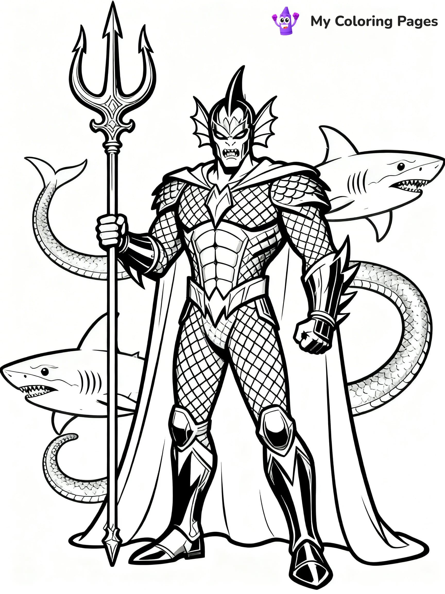 Aquaman Coloring Pages - 17