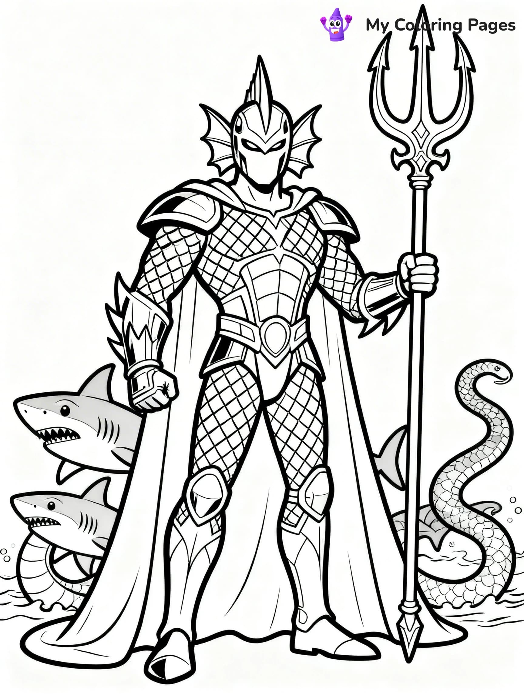 Aquaman Coloring Pages - 16