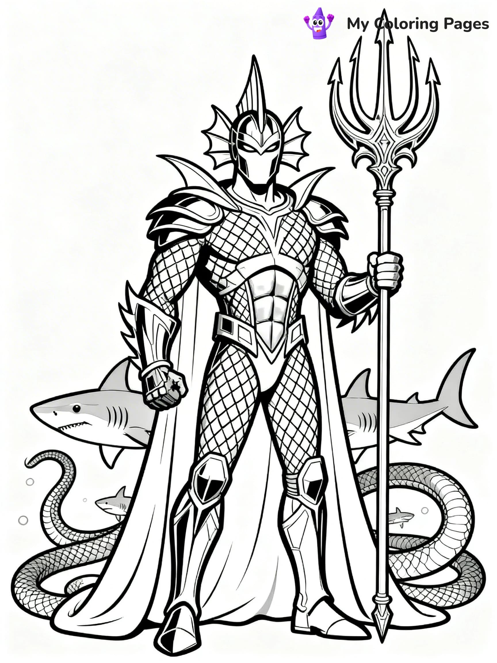 Aquaman Coloring Pages - 15