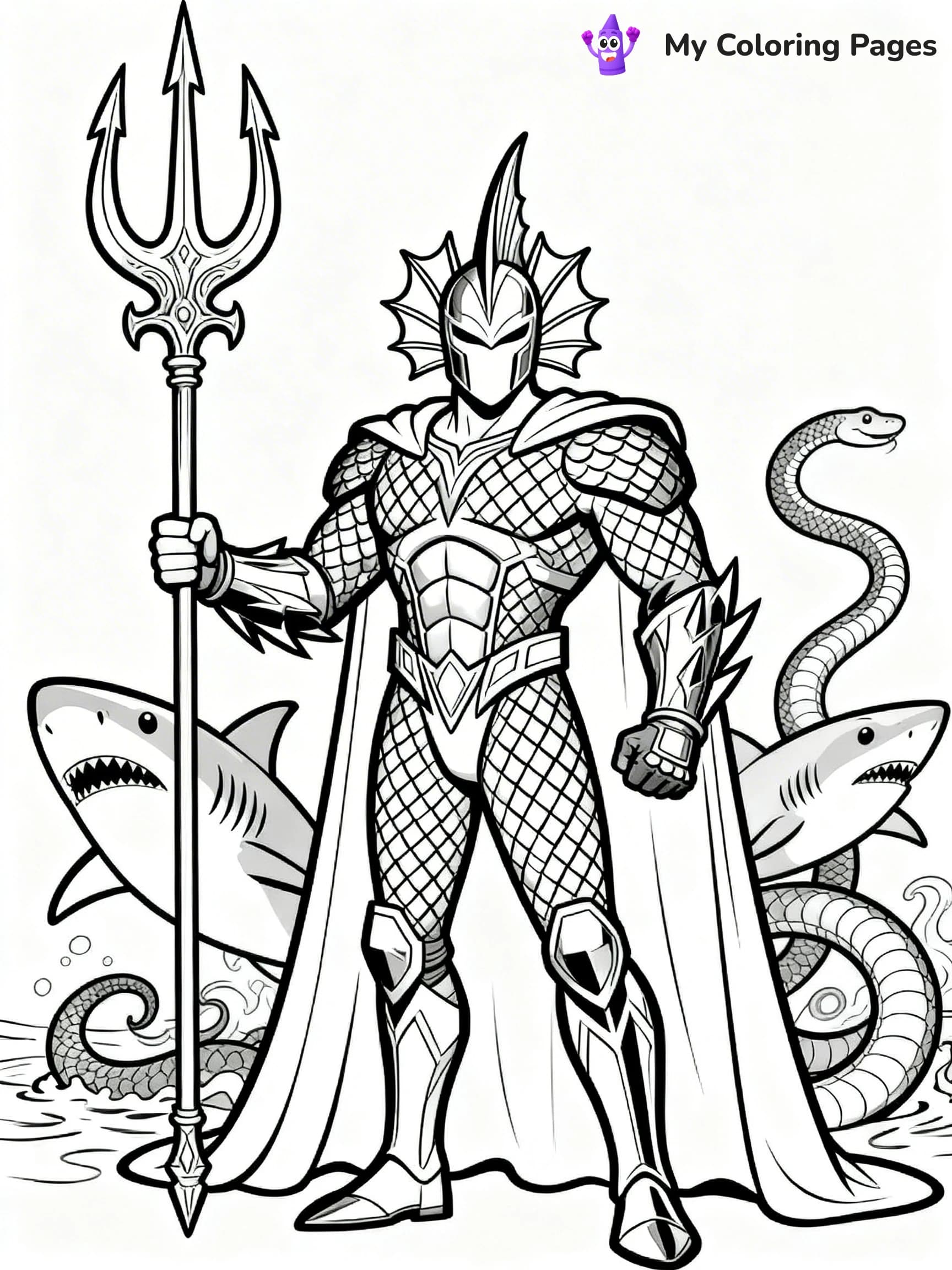 Aquaman Coloring Pages - 14