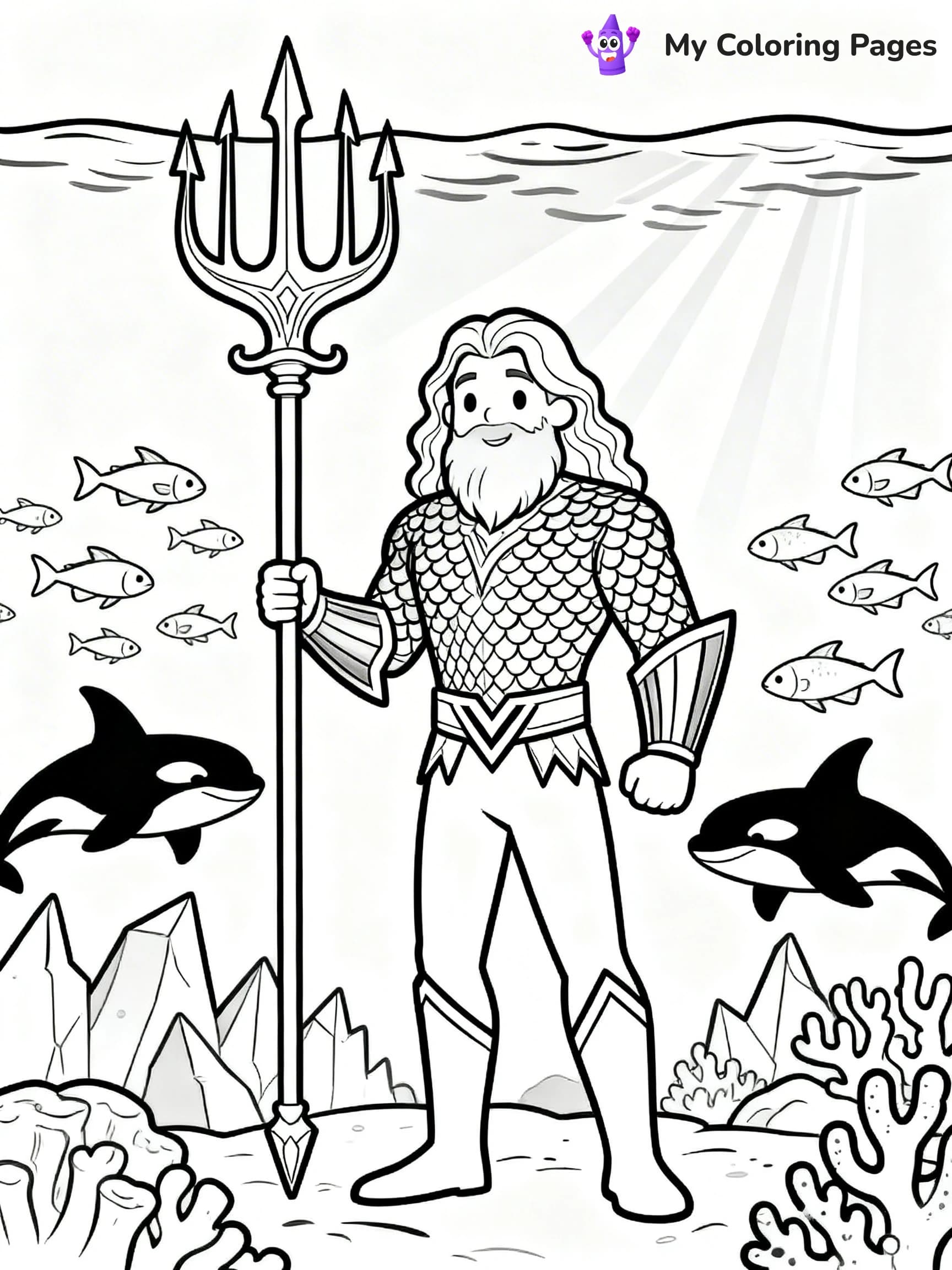 Aquaman Coloring Pages - 12