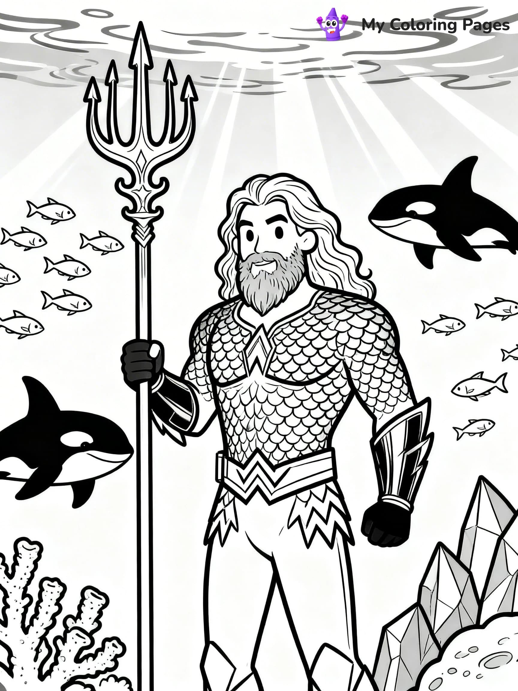 Aquaman Coloring Pages - 11