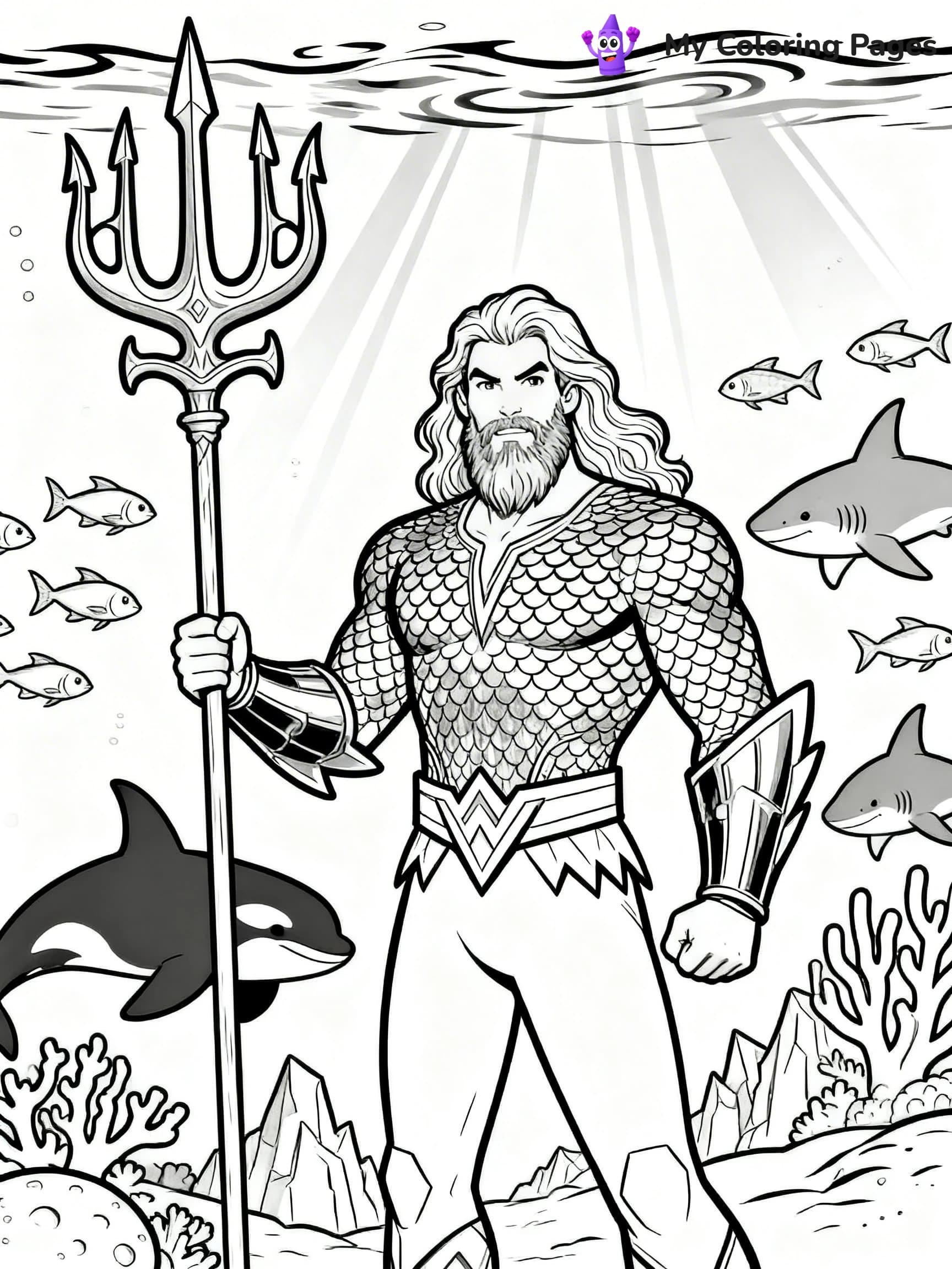 Aquaman Coloring Pages - 10