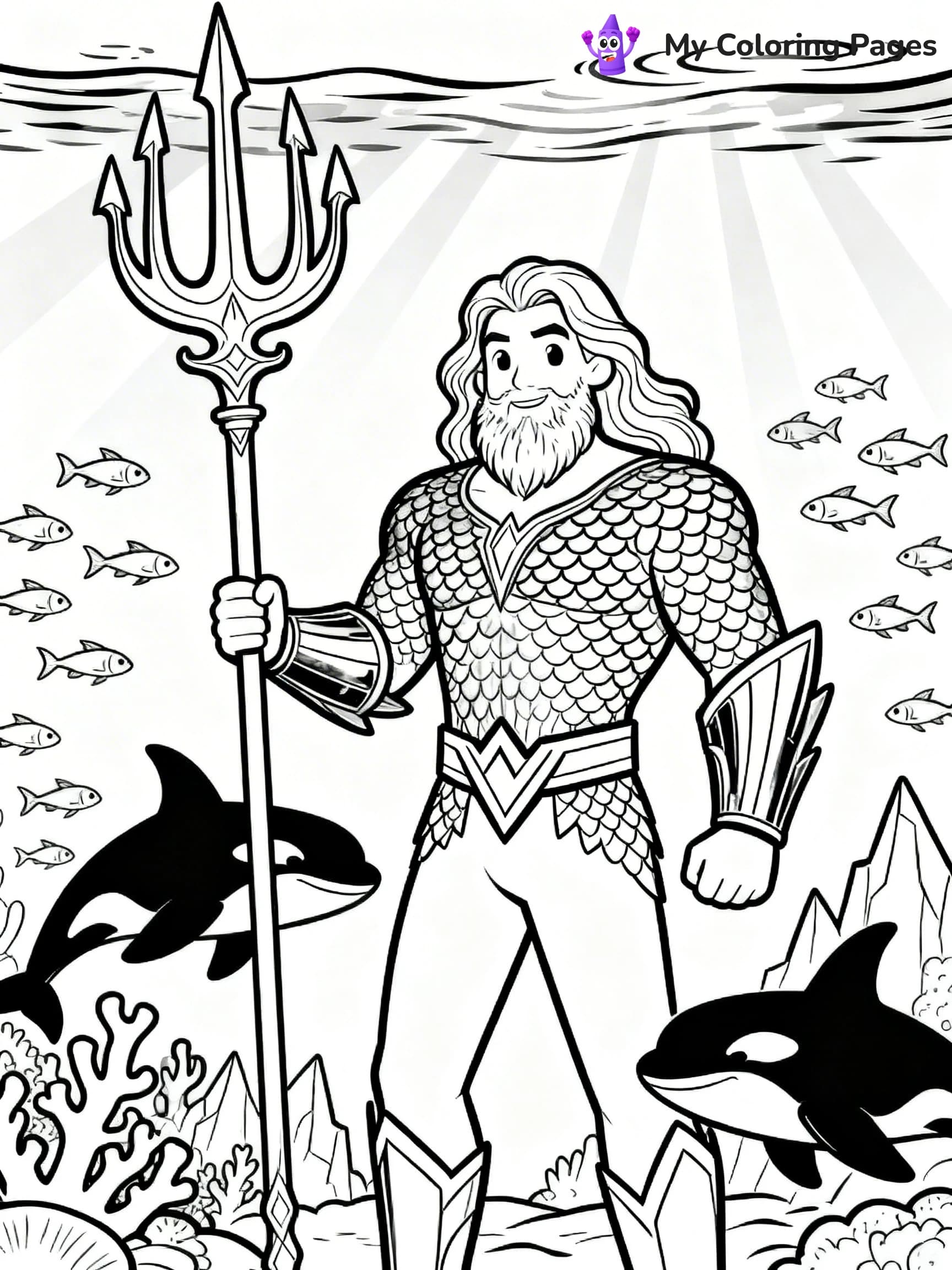 Aquaman Coloring Pages - 9