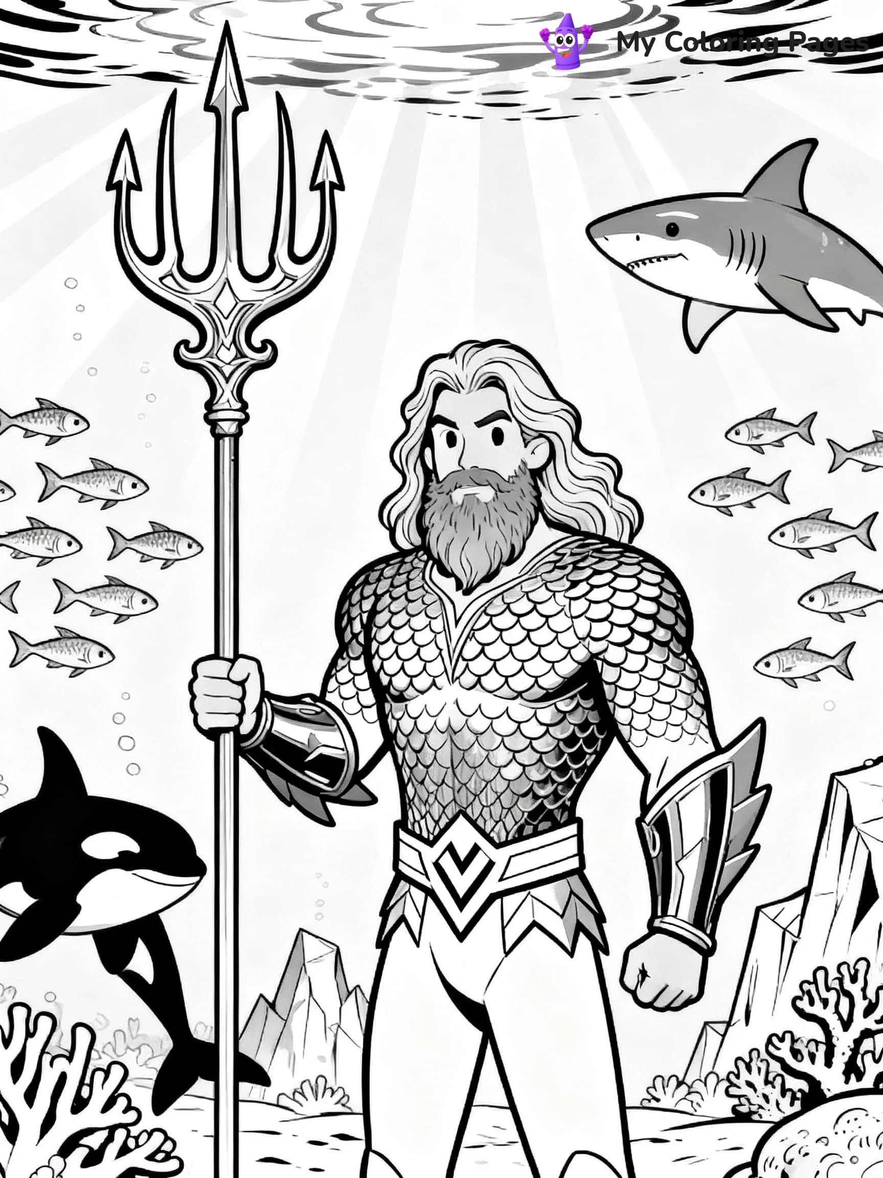 Aquaman Coloring Pages - 8