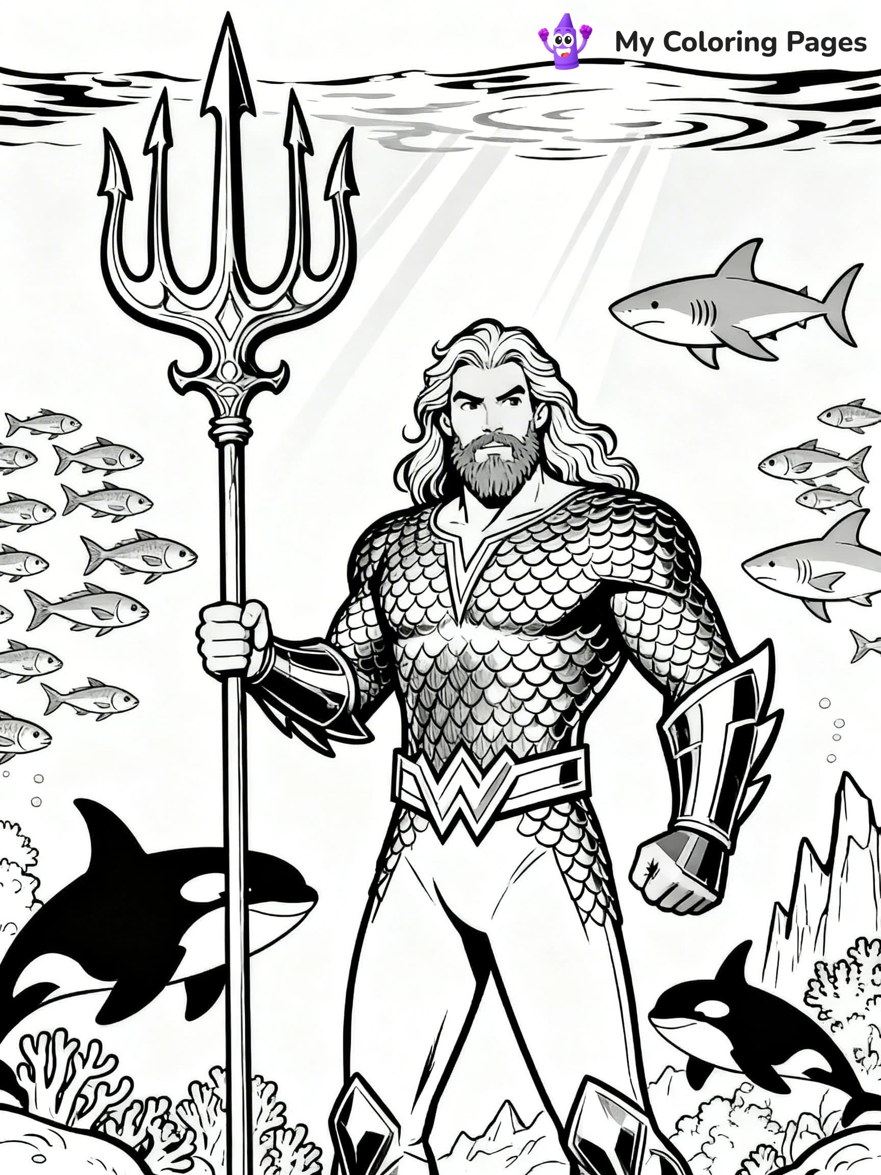 Aquaman Coloring Pages - 7