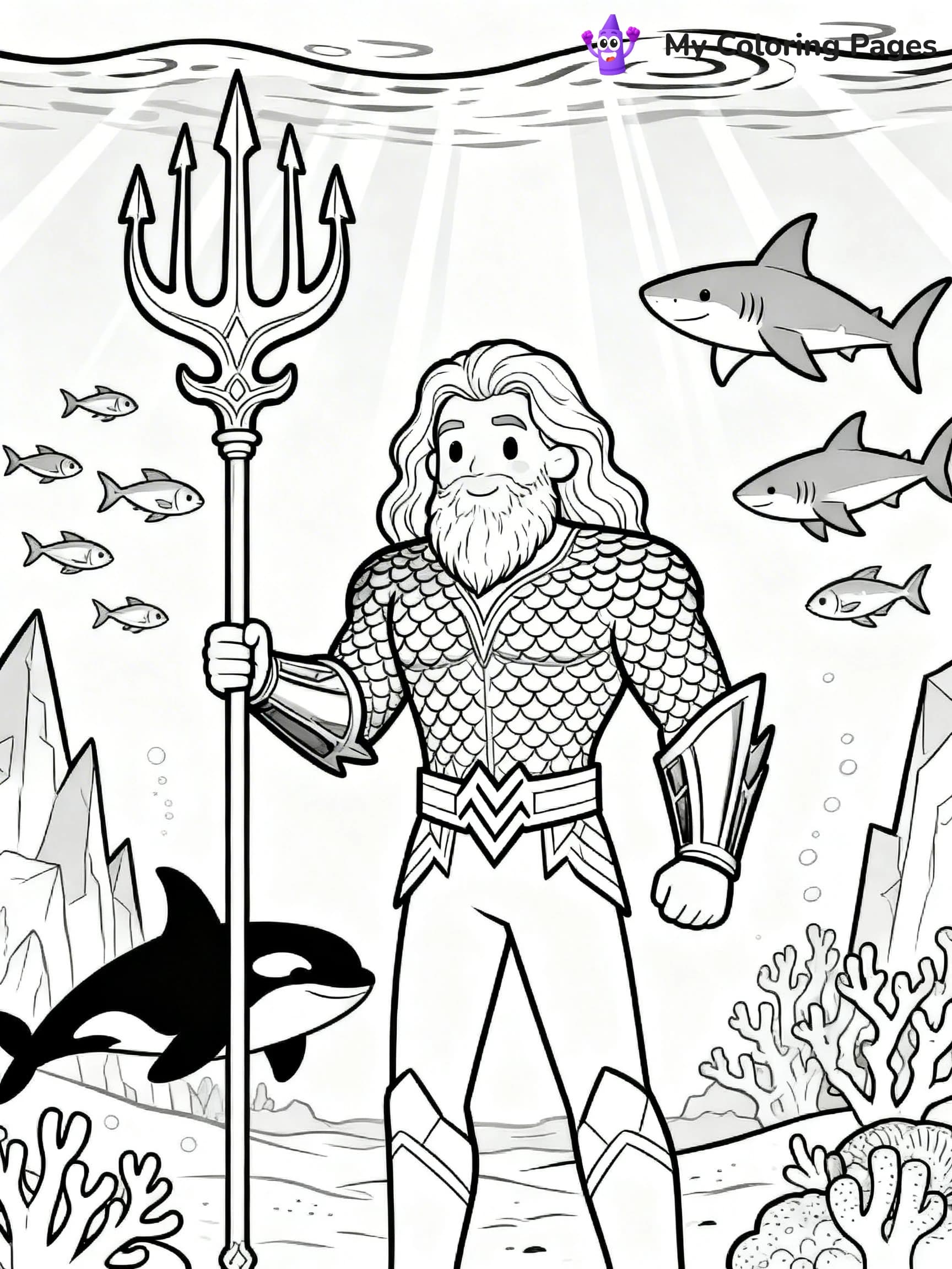 Aquaman Coloring Pages - 6