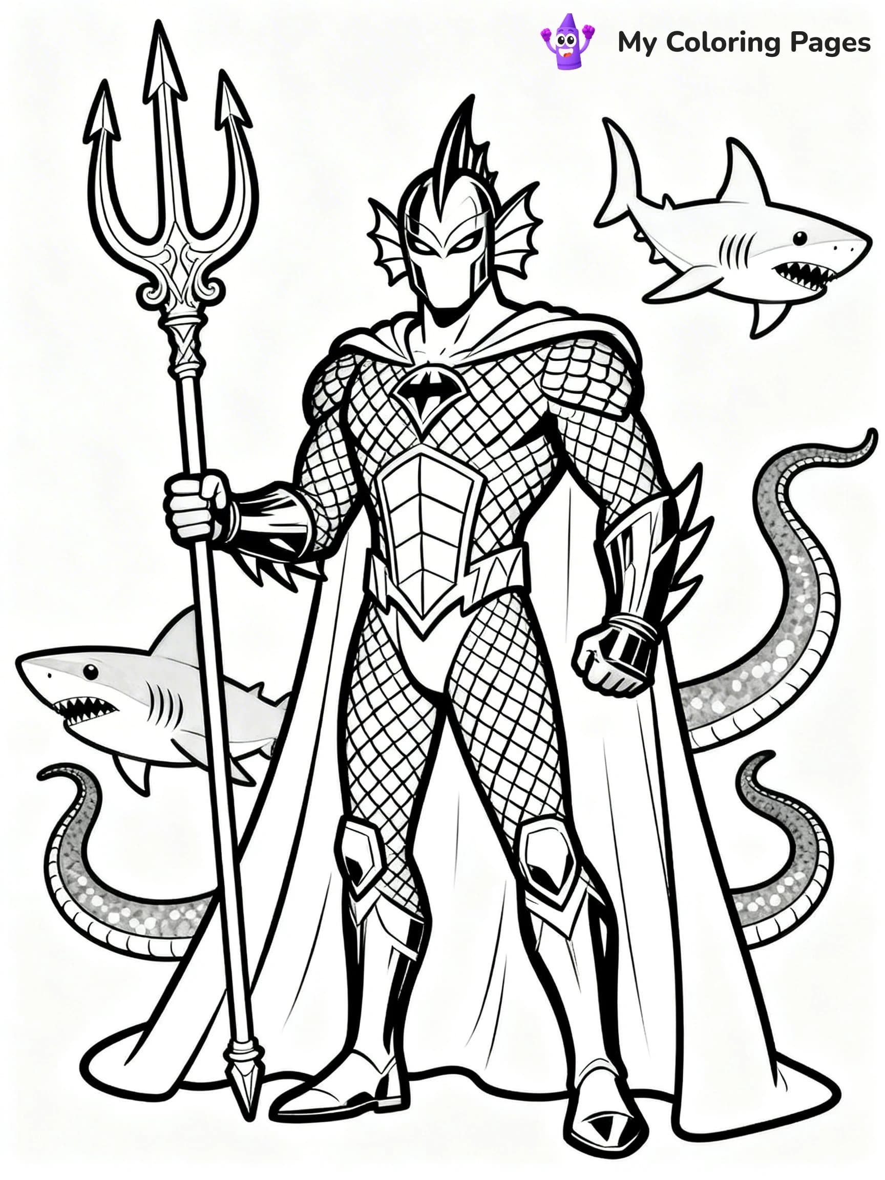 Aquaman Coloring Pages - 2