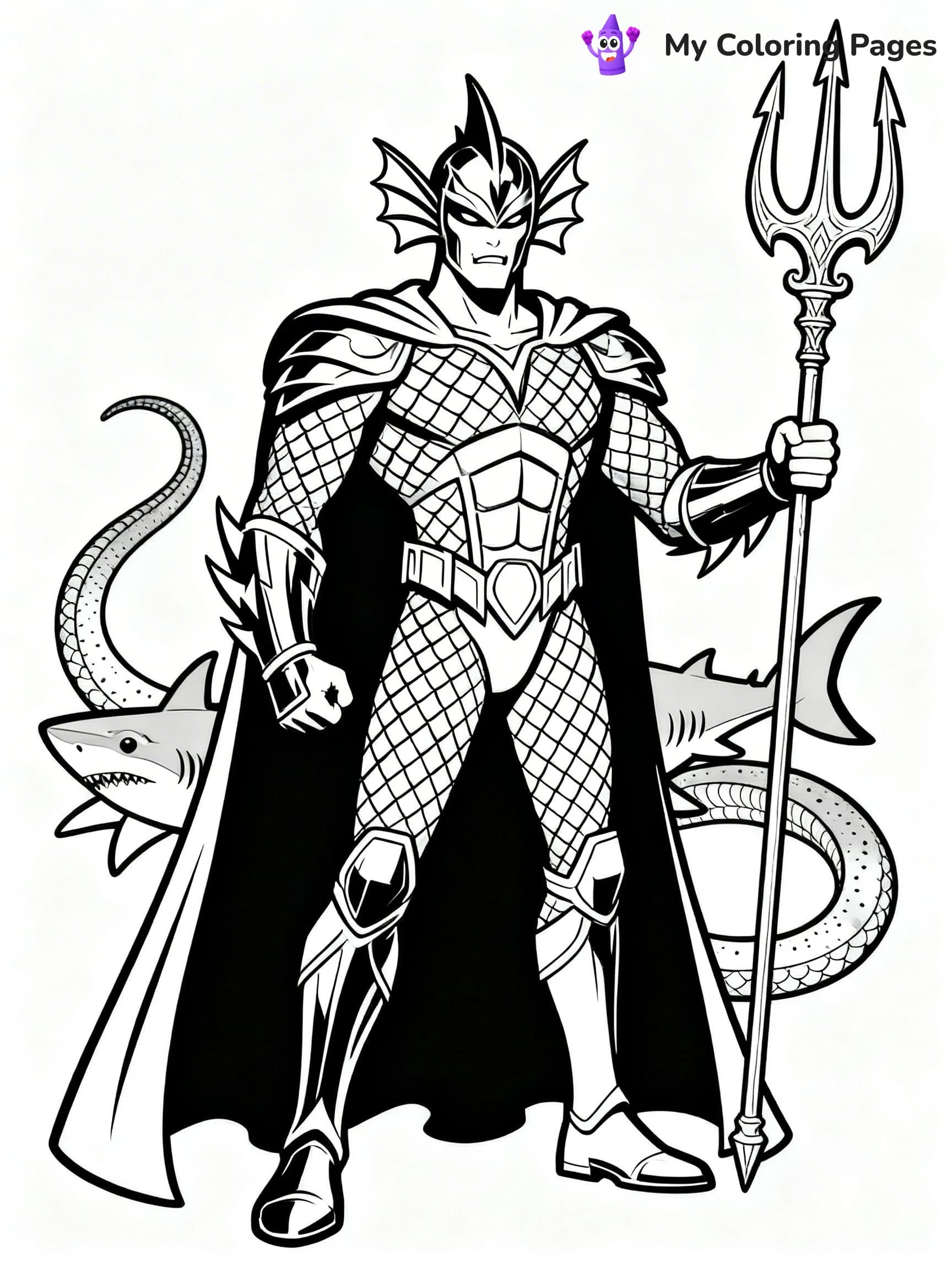 Aquaman Coloring Pages - 1