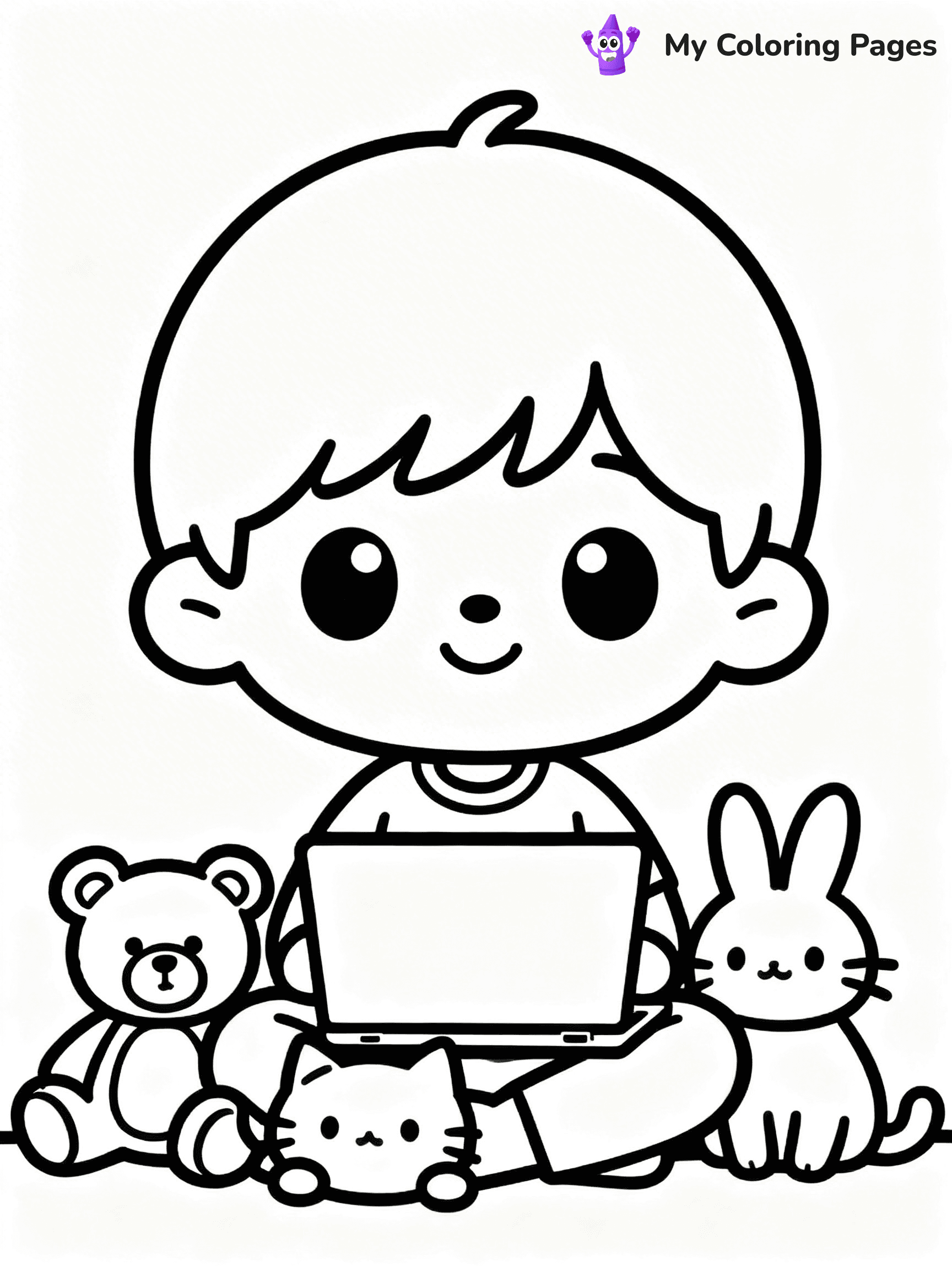 Laptop Coloring Pages - 23