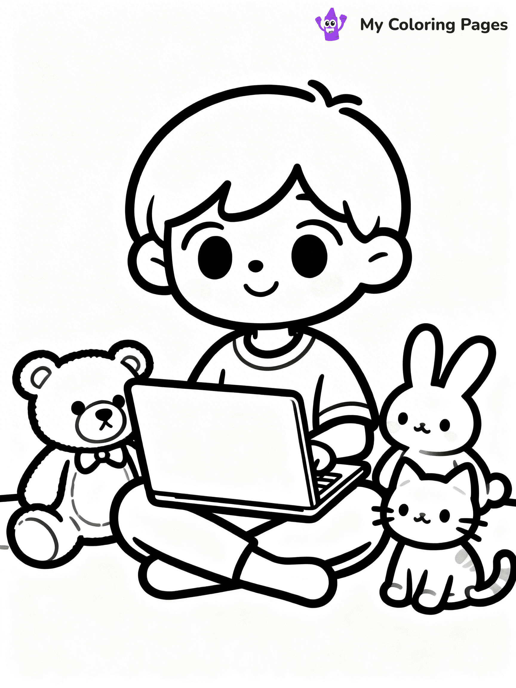 Laptop Coloring Pages - 20