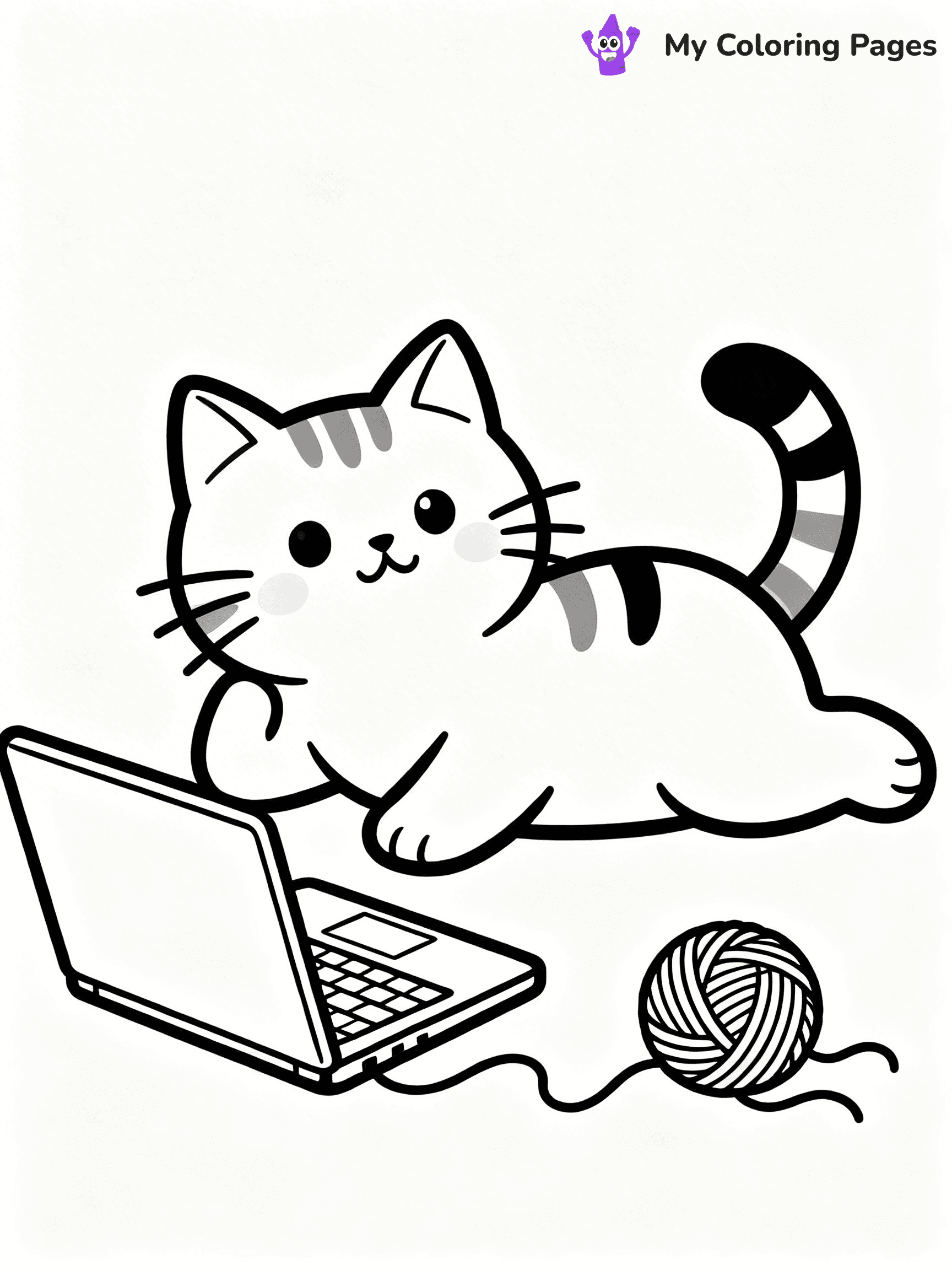 Laptop Coloring Pages - 11