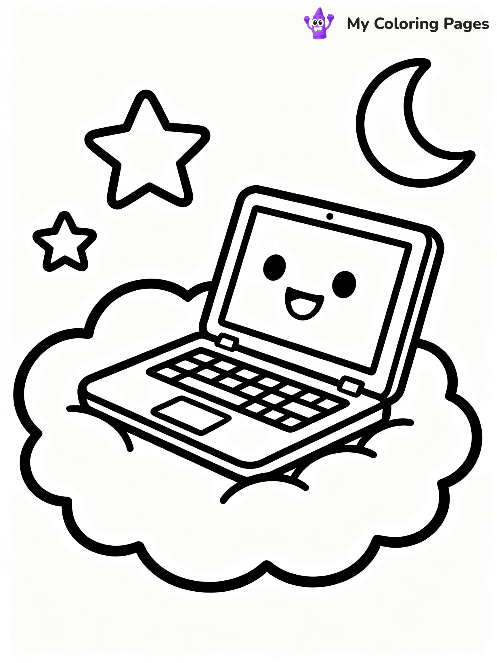 Laptop Coloring Pages - 8