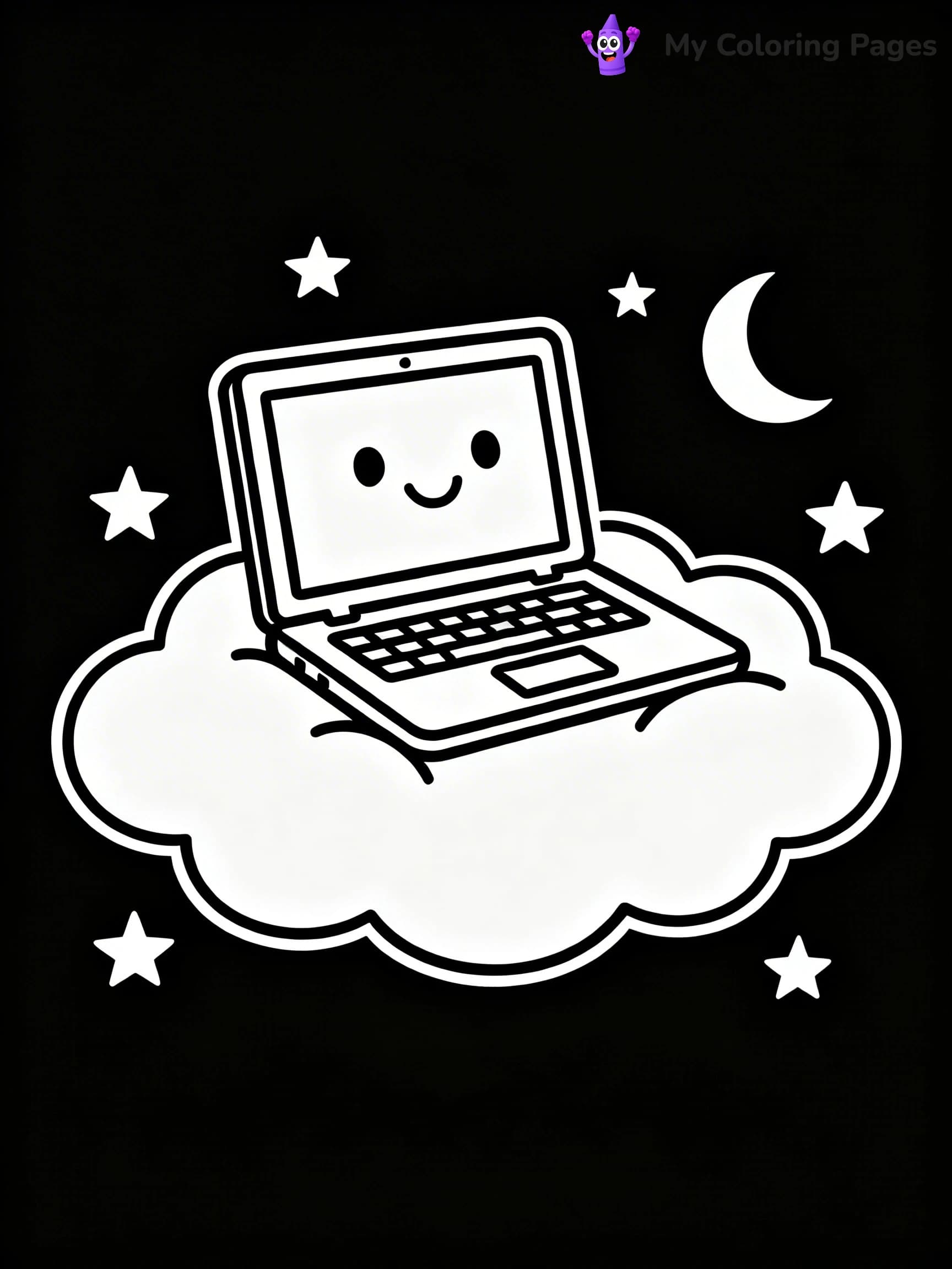 Laptop Coloring Pages - 7