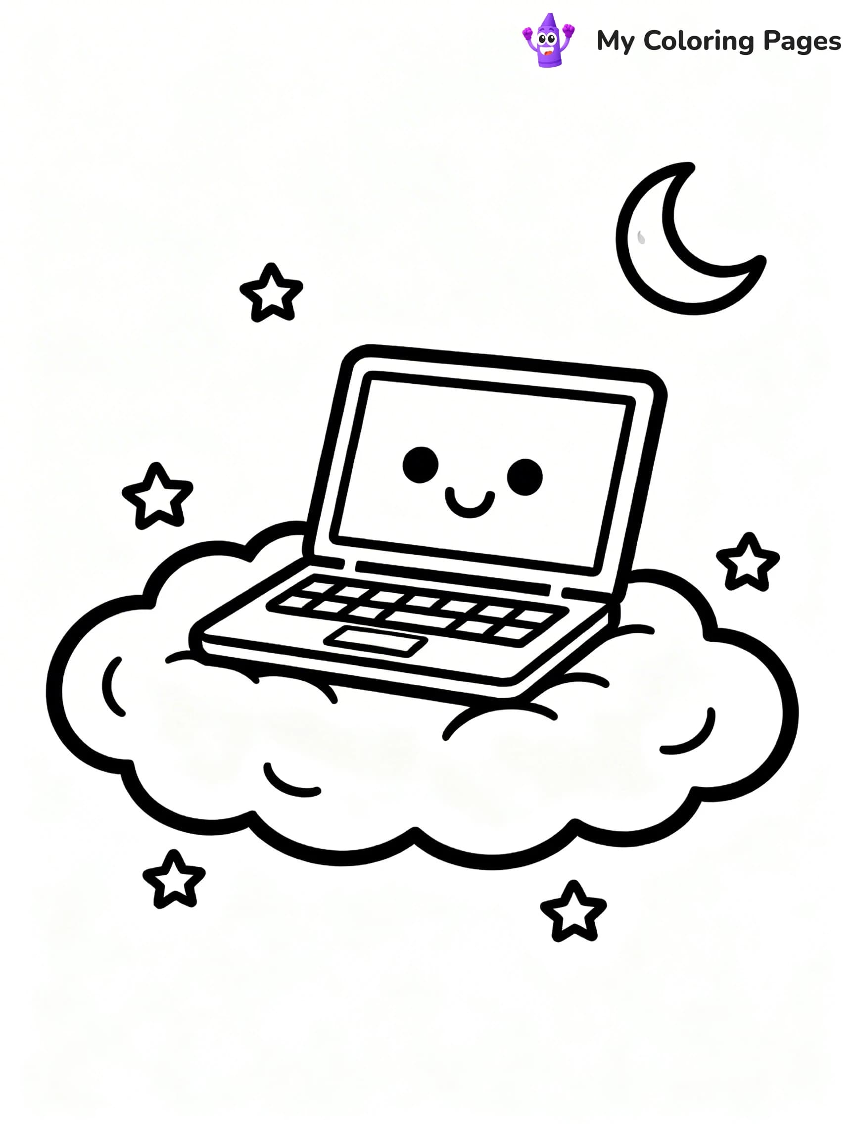 Laptop Coloring Pages - 5