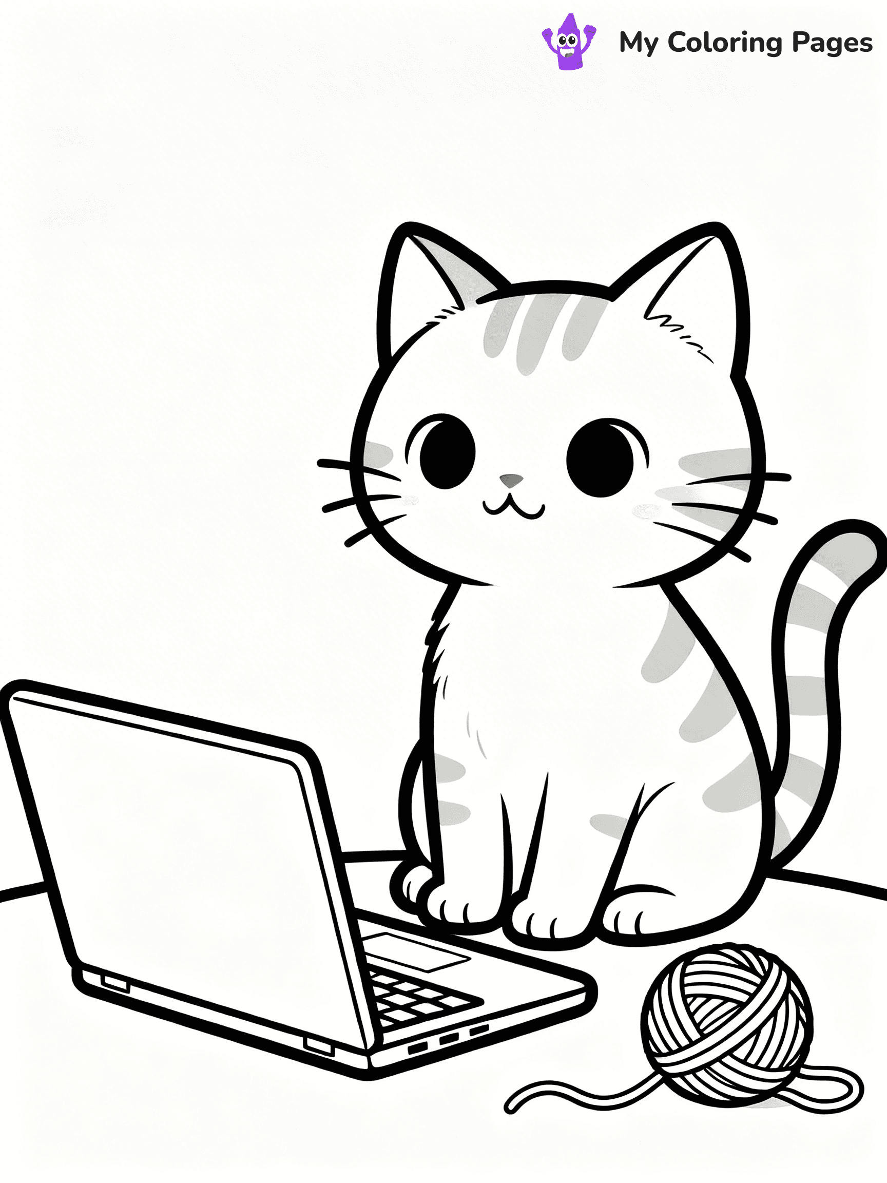 Laptop Coloring Pages - 2