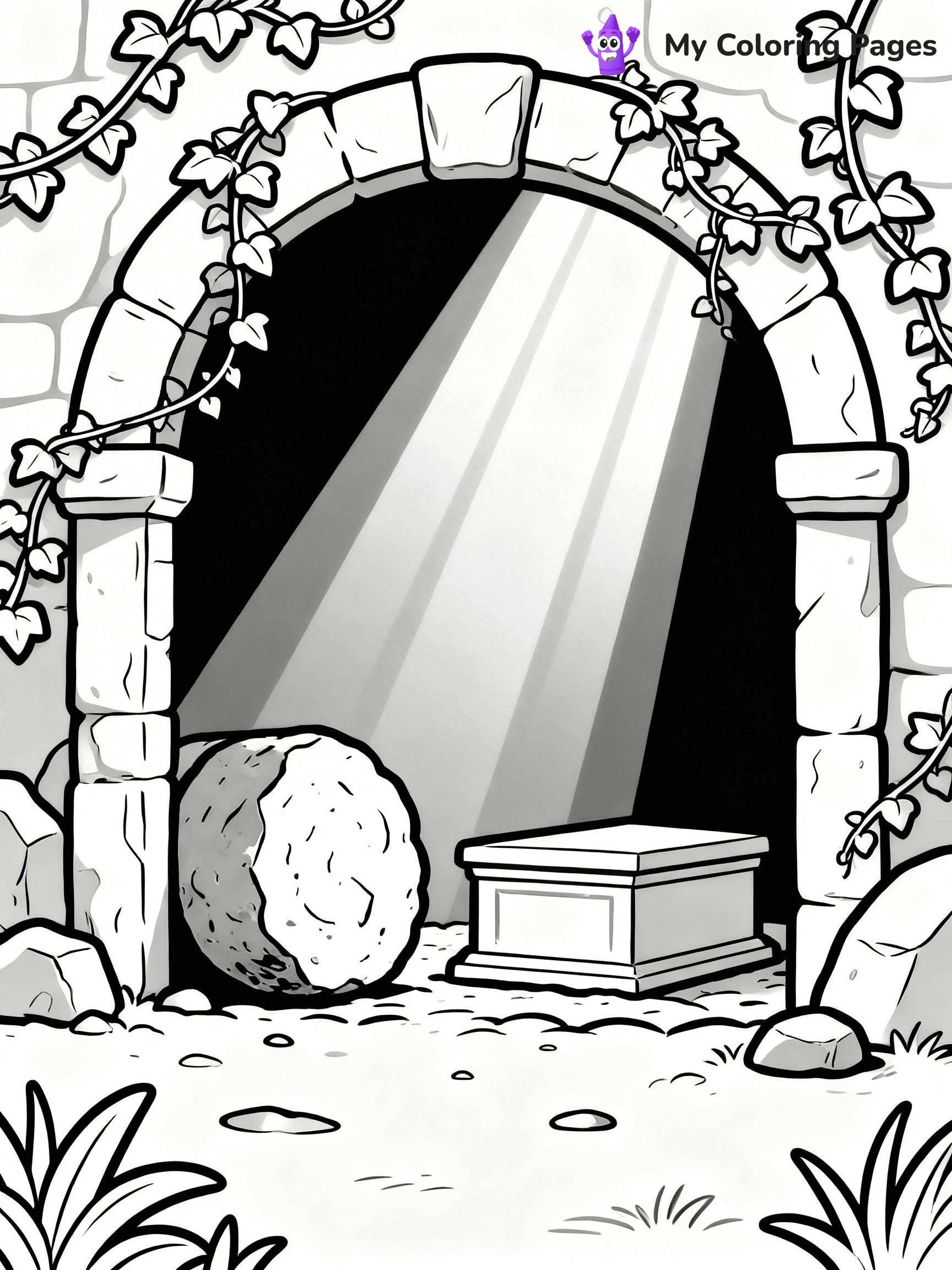 Empty Tomb Coloring Pages - 25