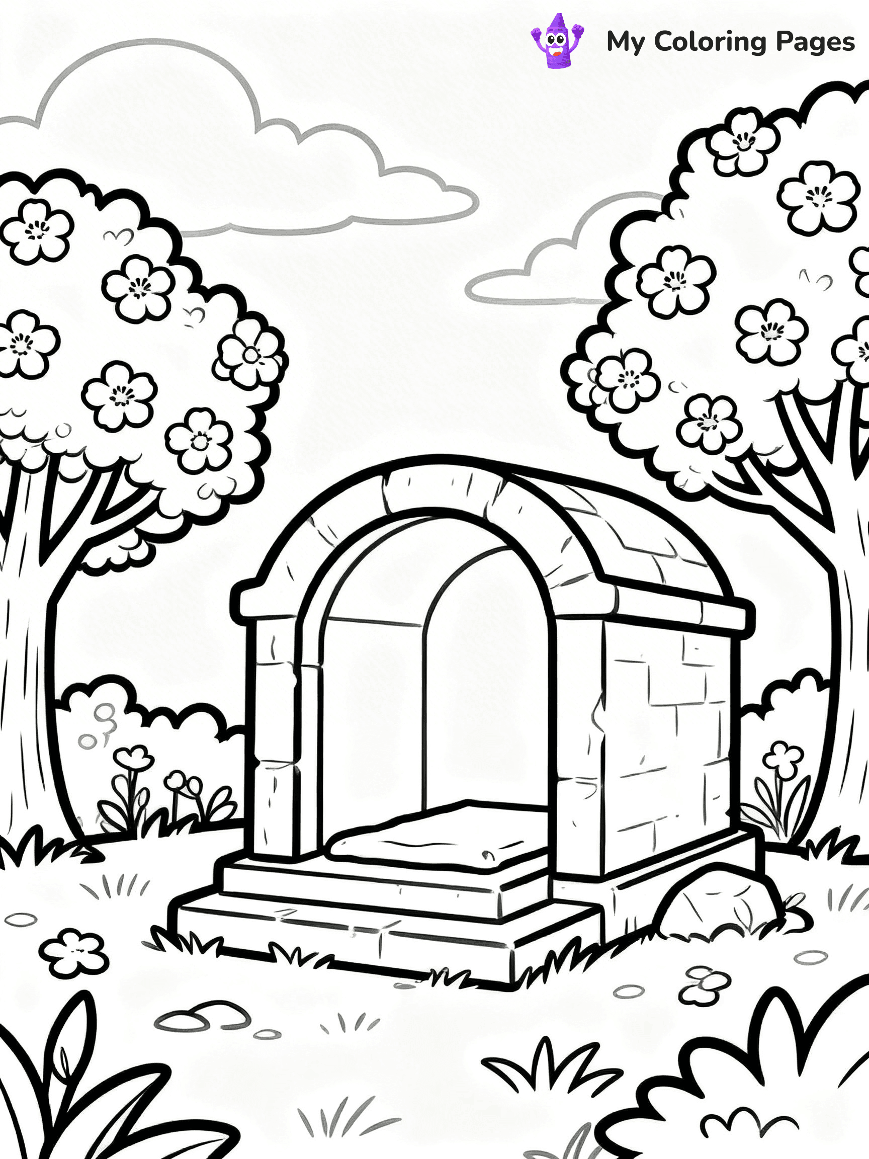 Empty Tomb Coloring Pages - 7