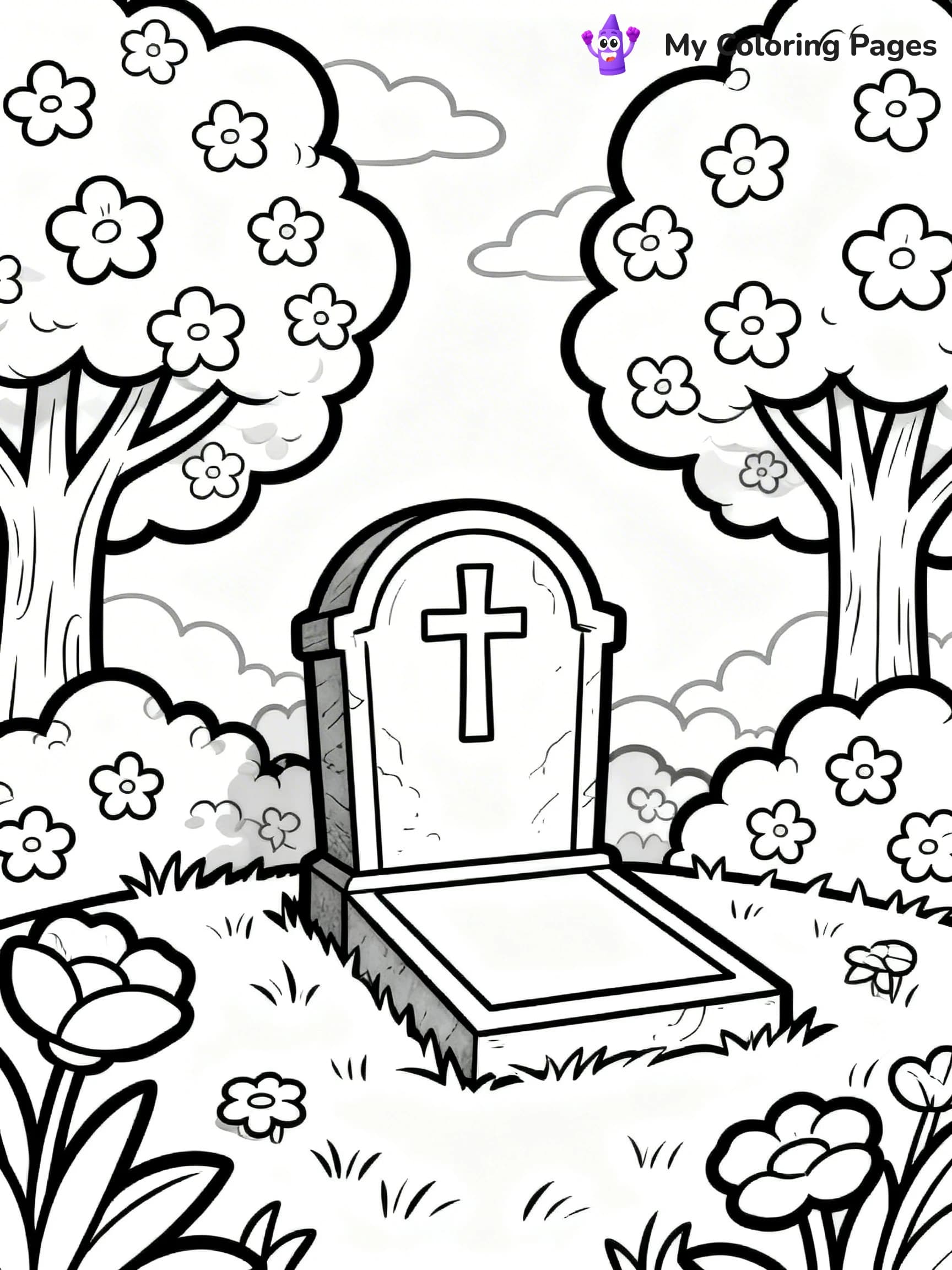 Empty Tomb Coloring Pages - 5