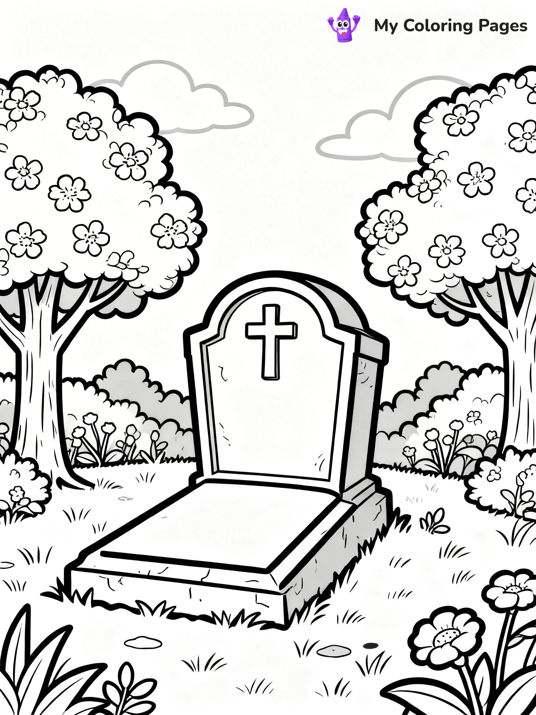Empty Tomb Coloring Pages - 4