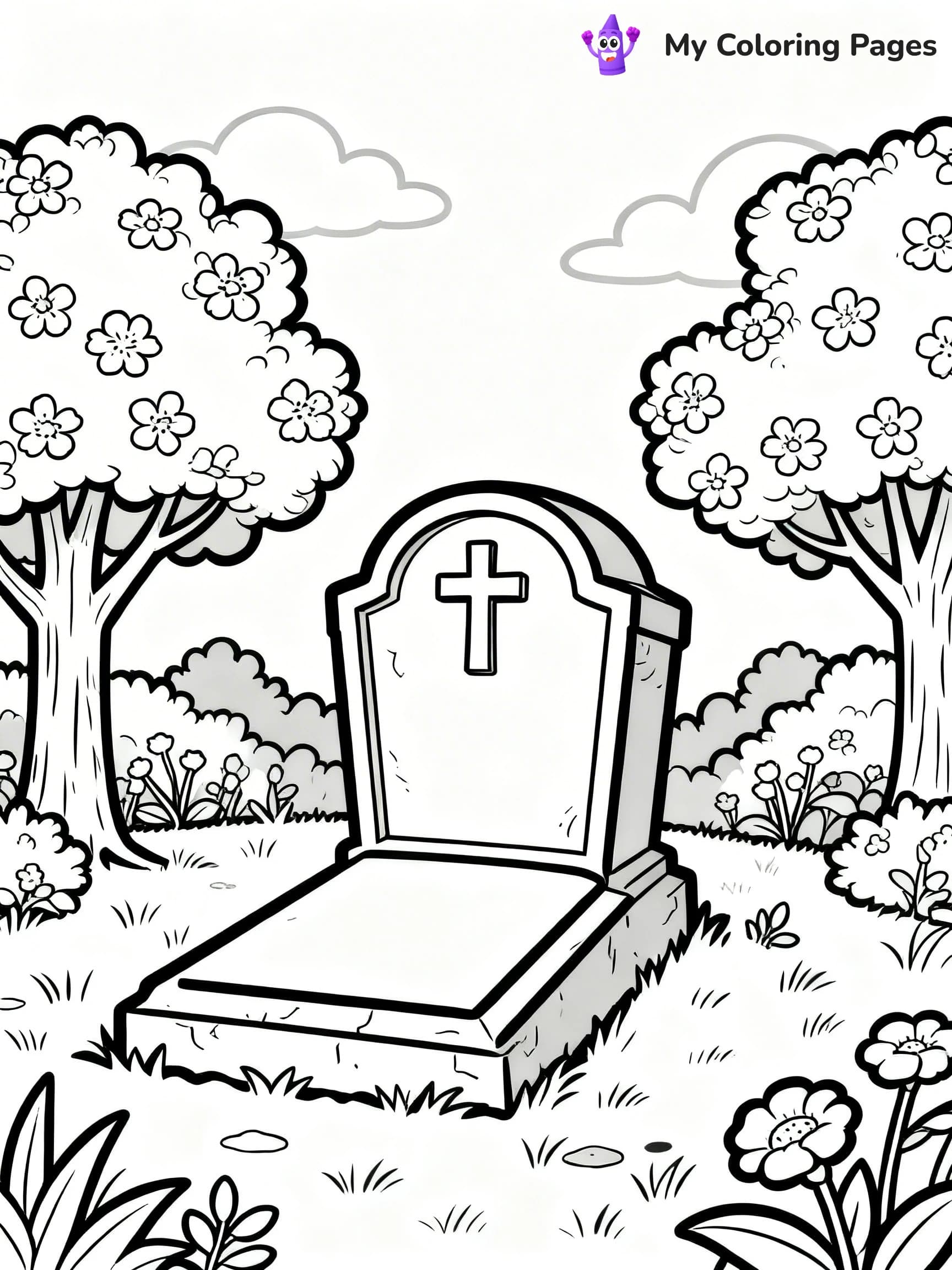 Empty Tomb Coloring Pages - 4