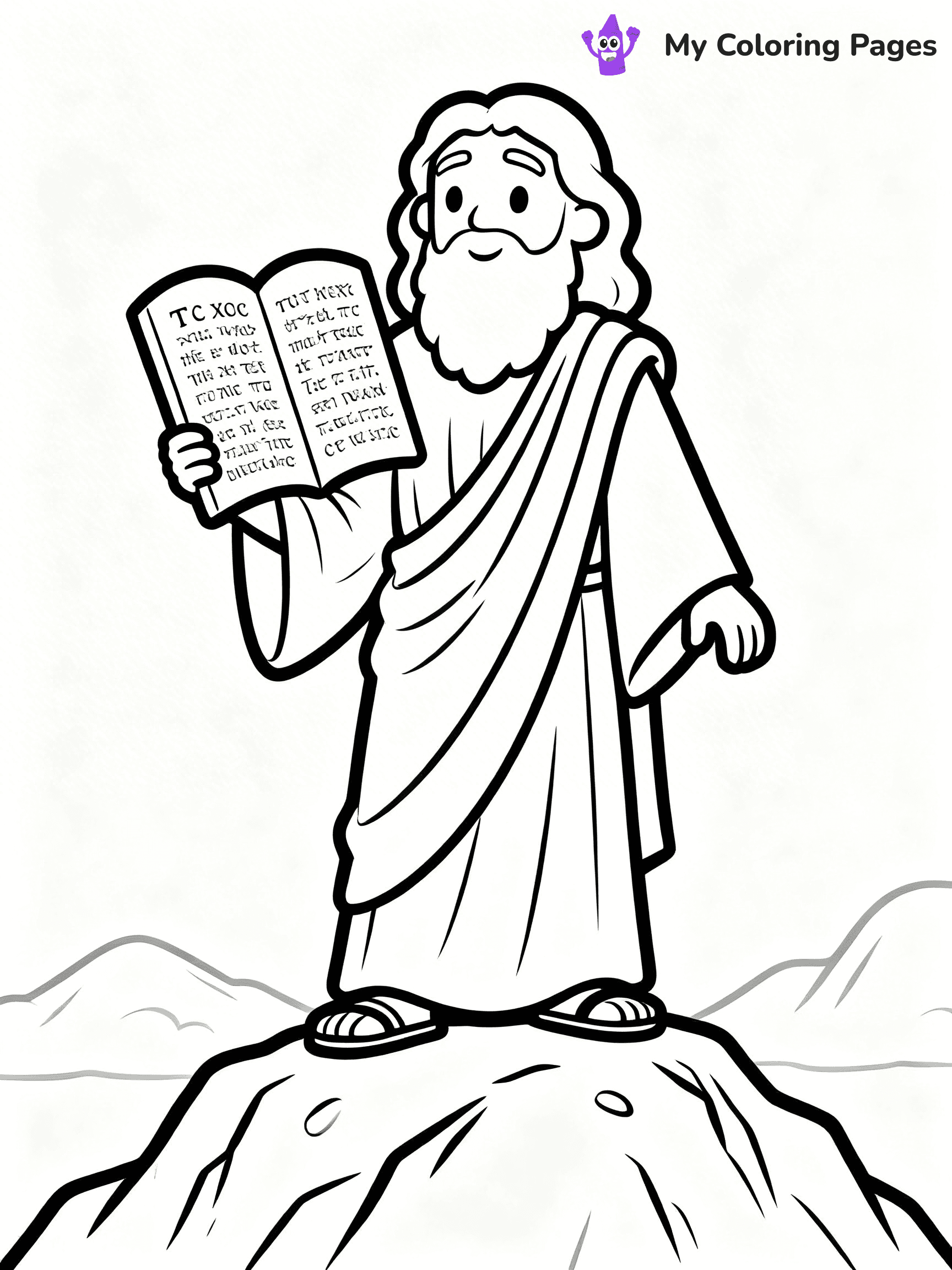 Baby Moses Coloring Pages - 33
