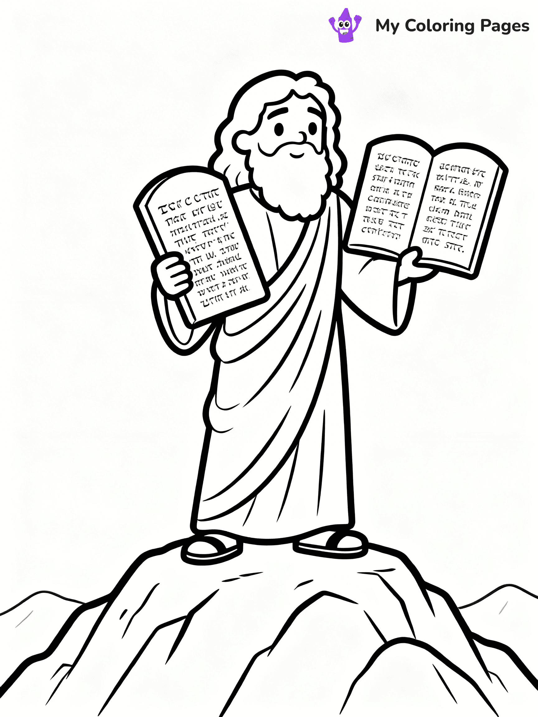 Baby Moses Coloring Pages - 30