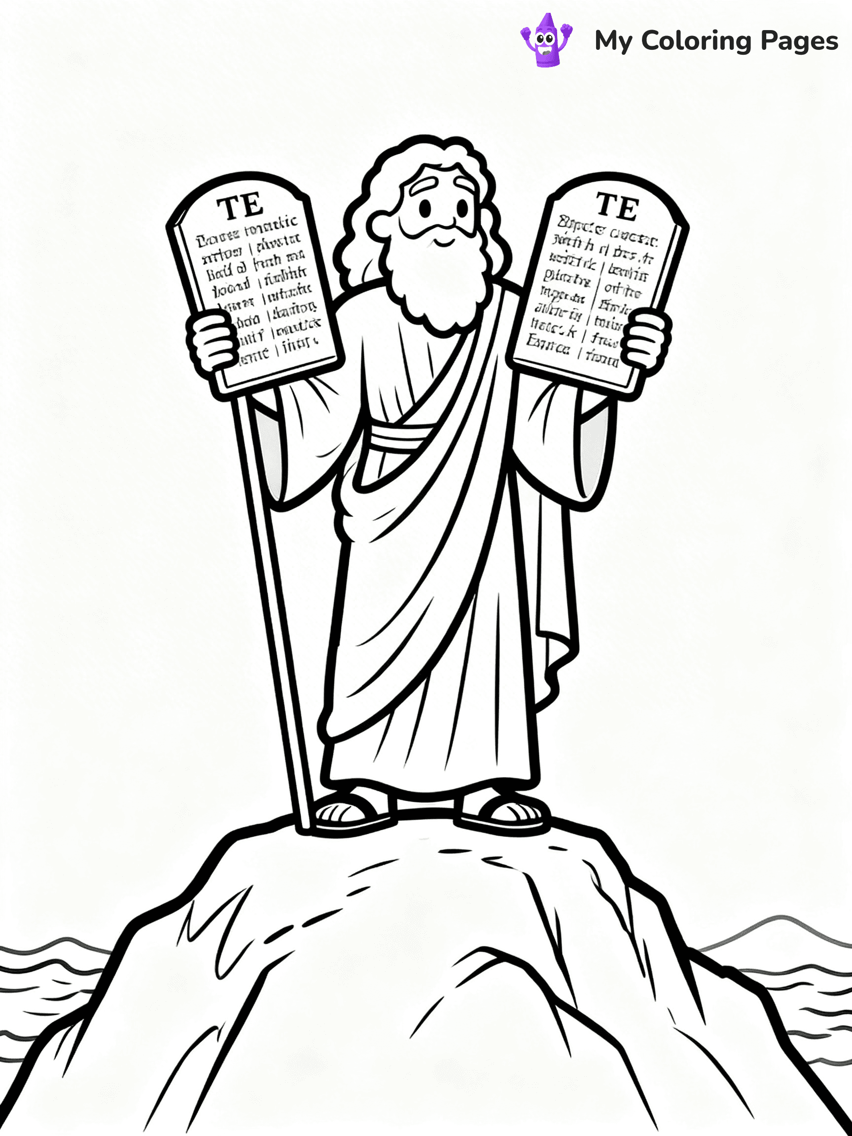 Baby Moses Coloring Pages - 28