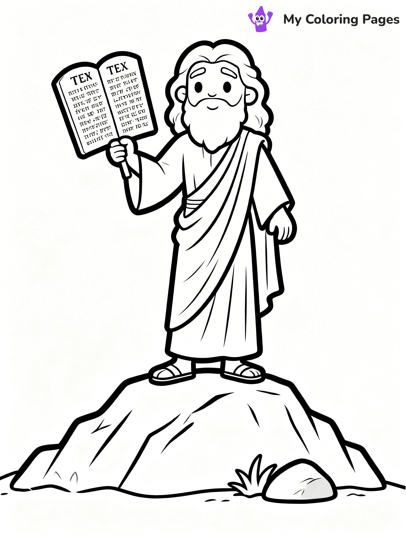 Baby Moses Coloring Pages - 27