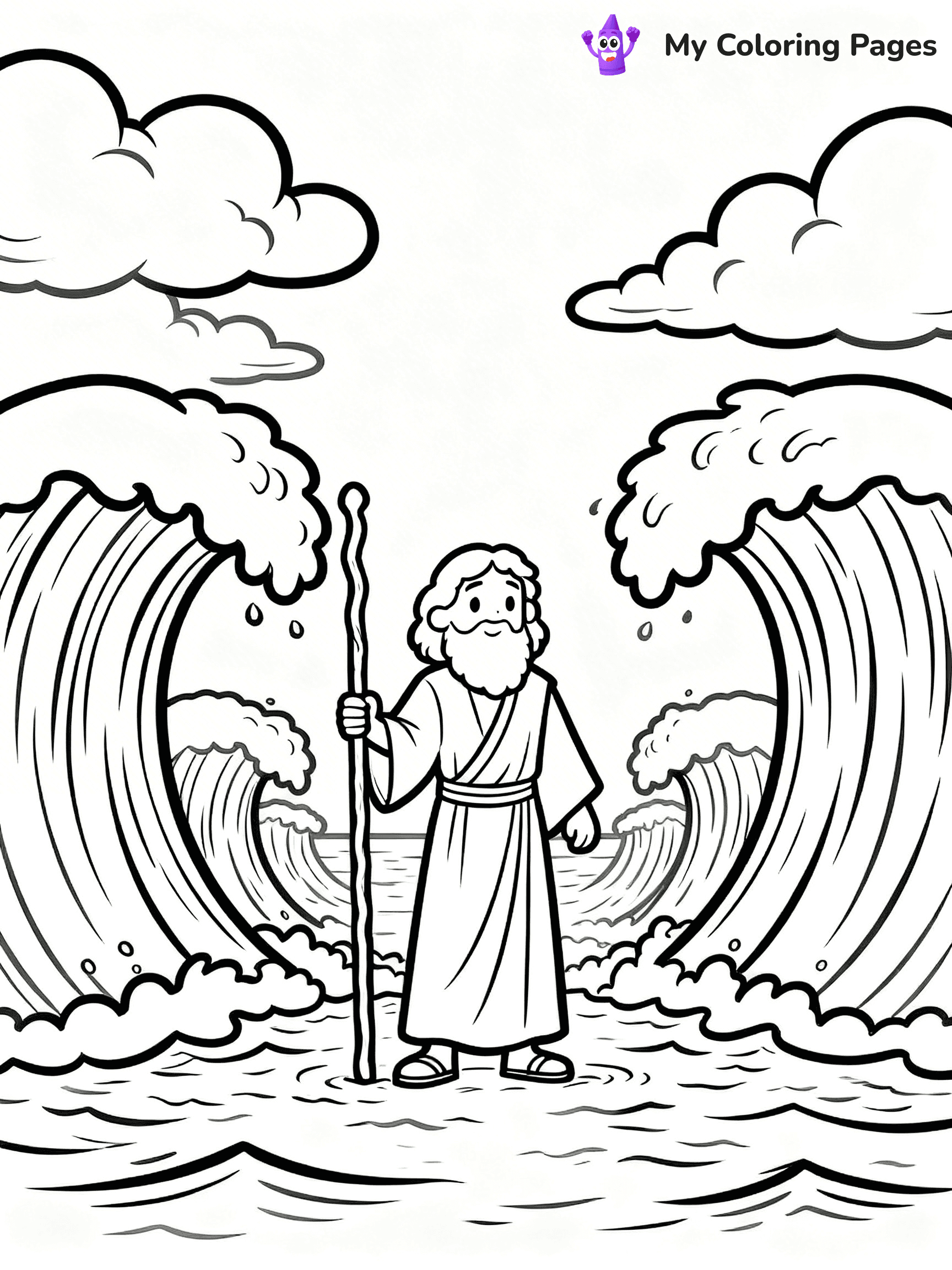 Baby Moses Coloring Pages - 19