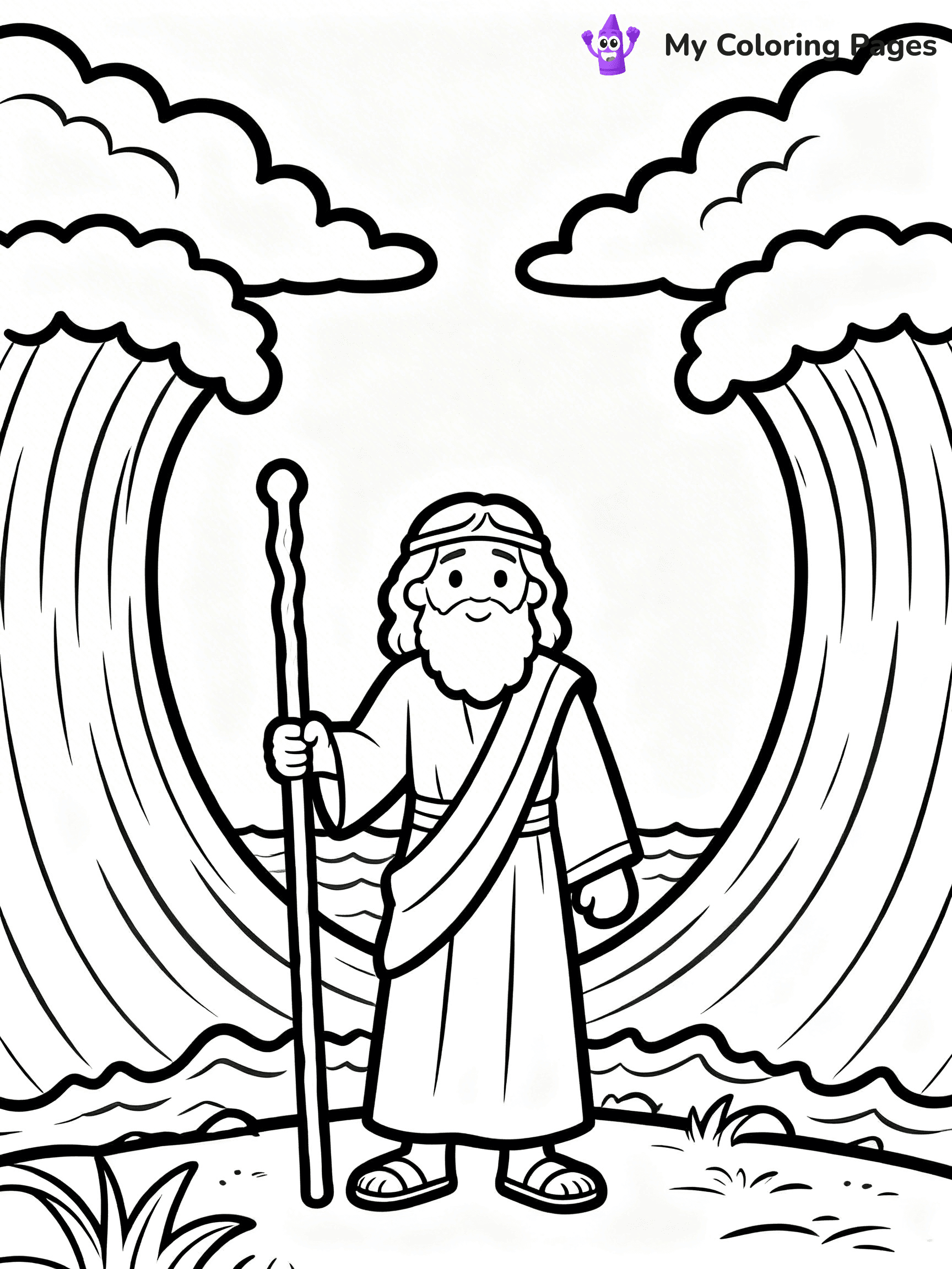 Baby Moses Coloring Pages - 18
