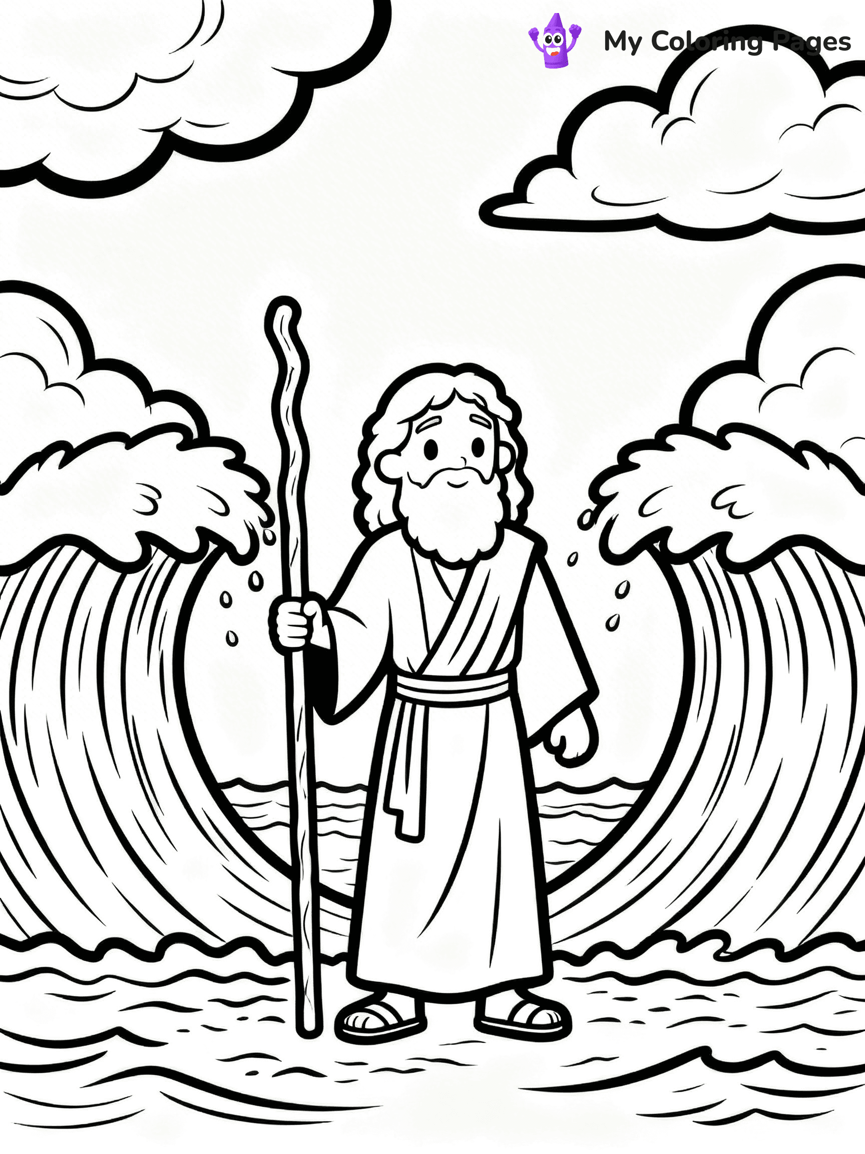 Baby Moses Coloring Pages - 16