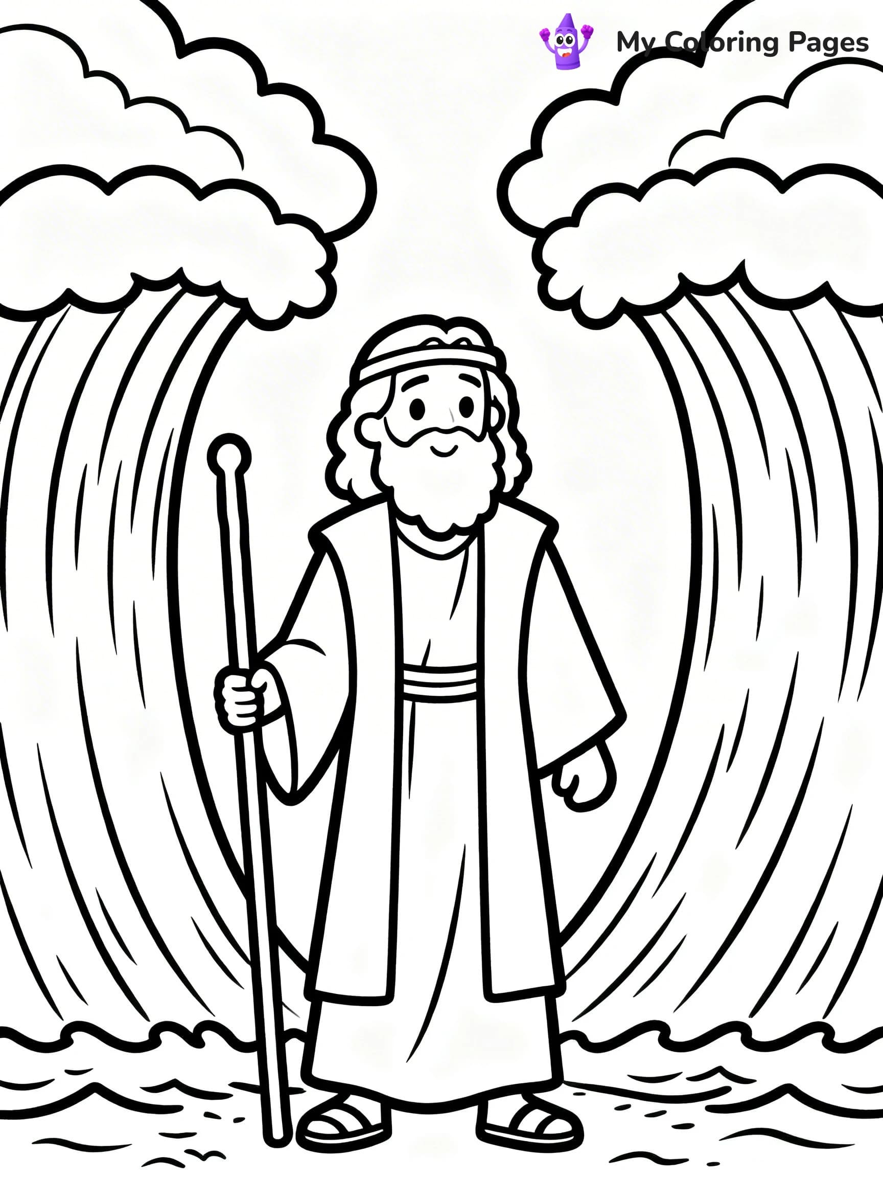 Baby Moses Coloring Pages - 14