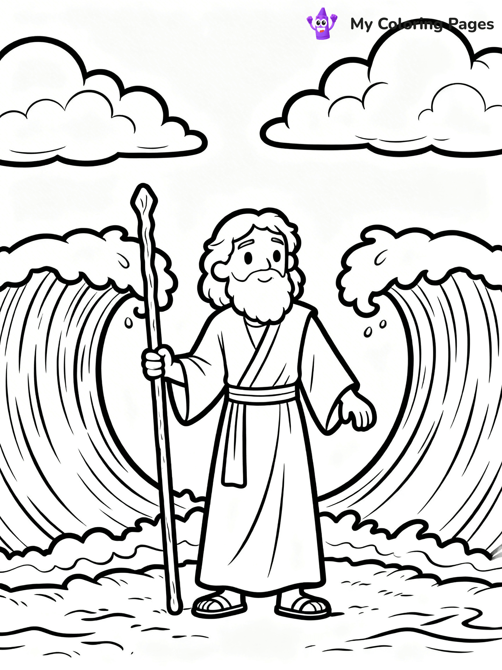 Baby Moses Coloring Pages - 13