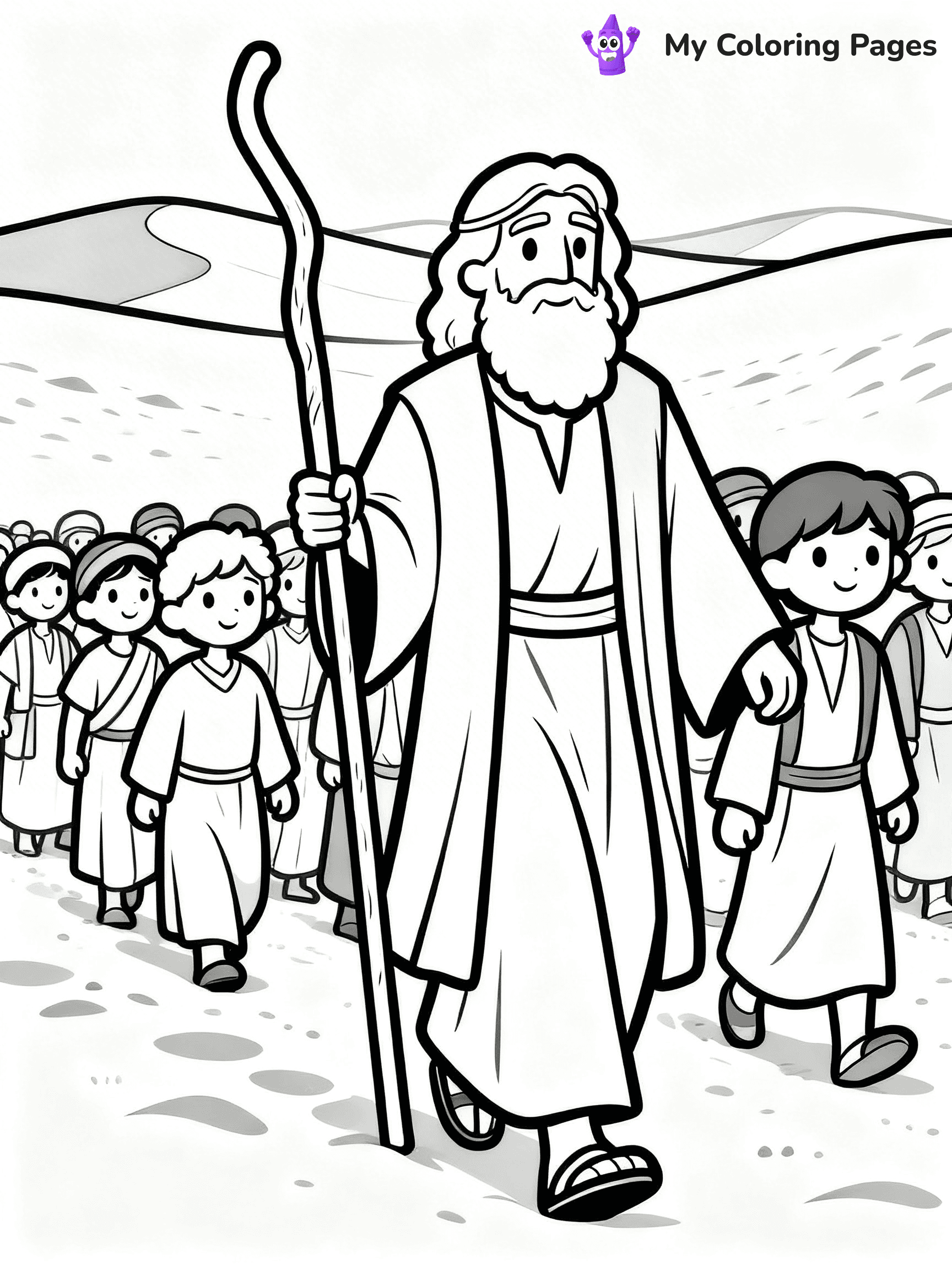 Baby Moses Coloring Pages - 11