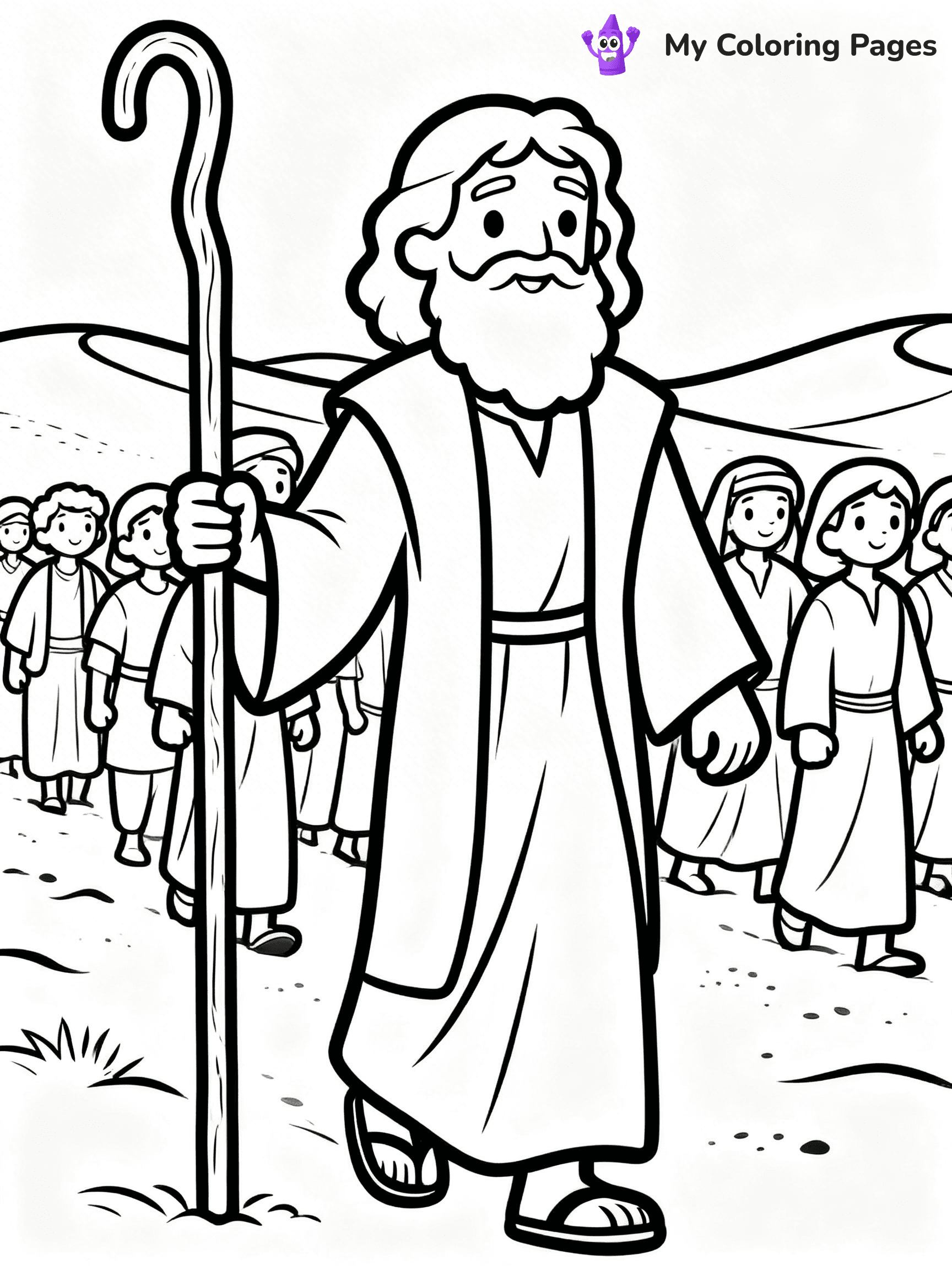 Baby Moses Coloring Pages - 10