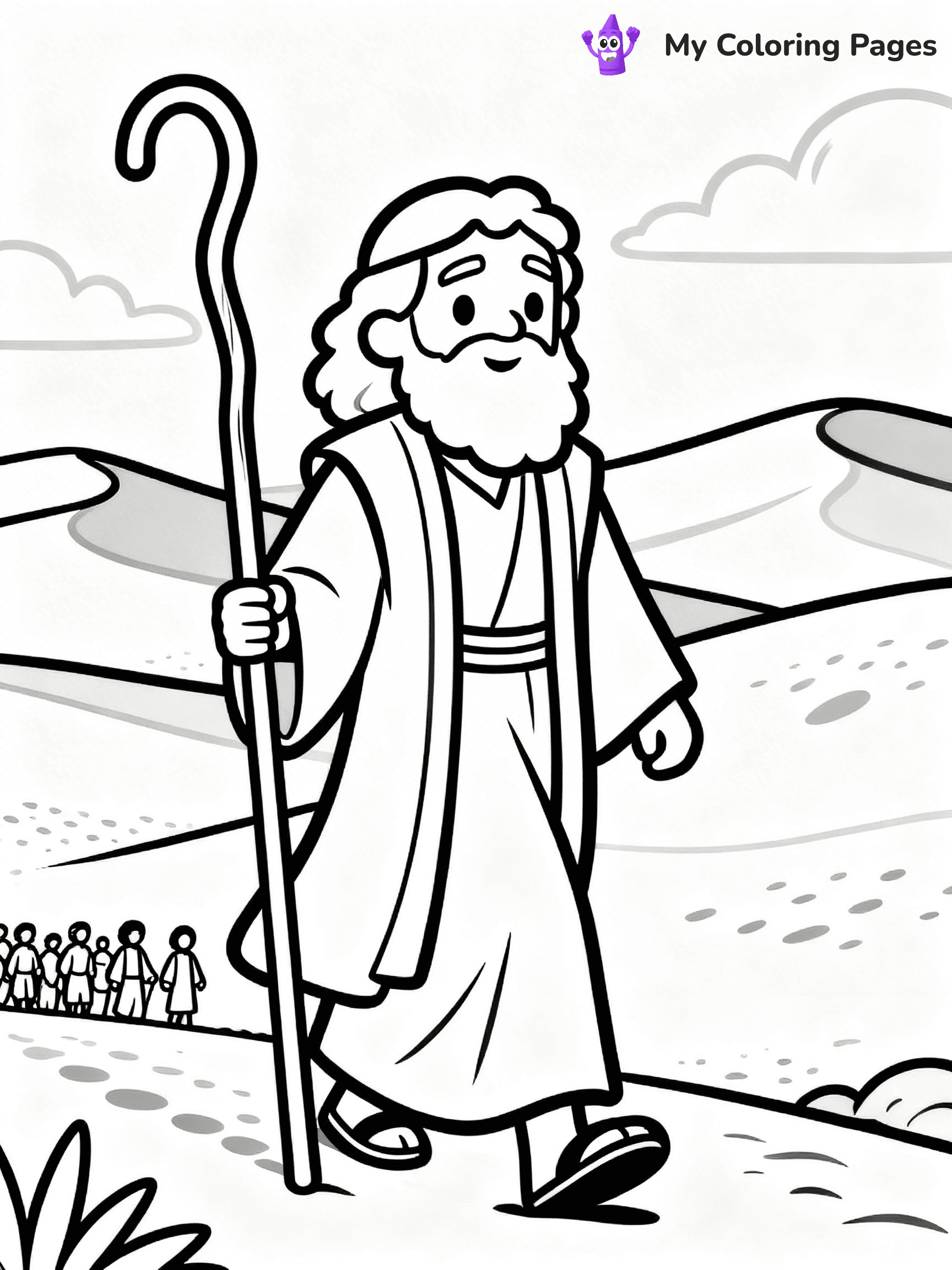 Baby Moses Coloring Pages - 8