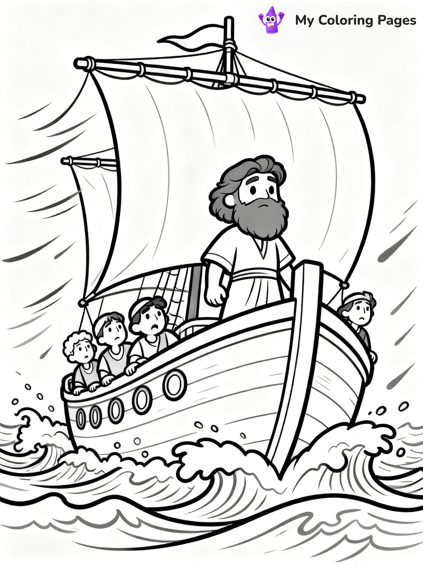 Jonah Coloring Pages - 6