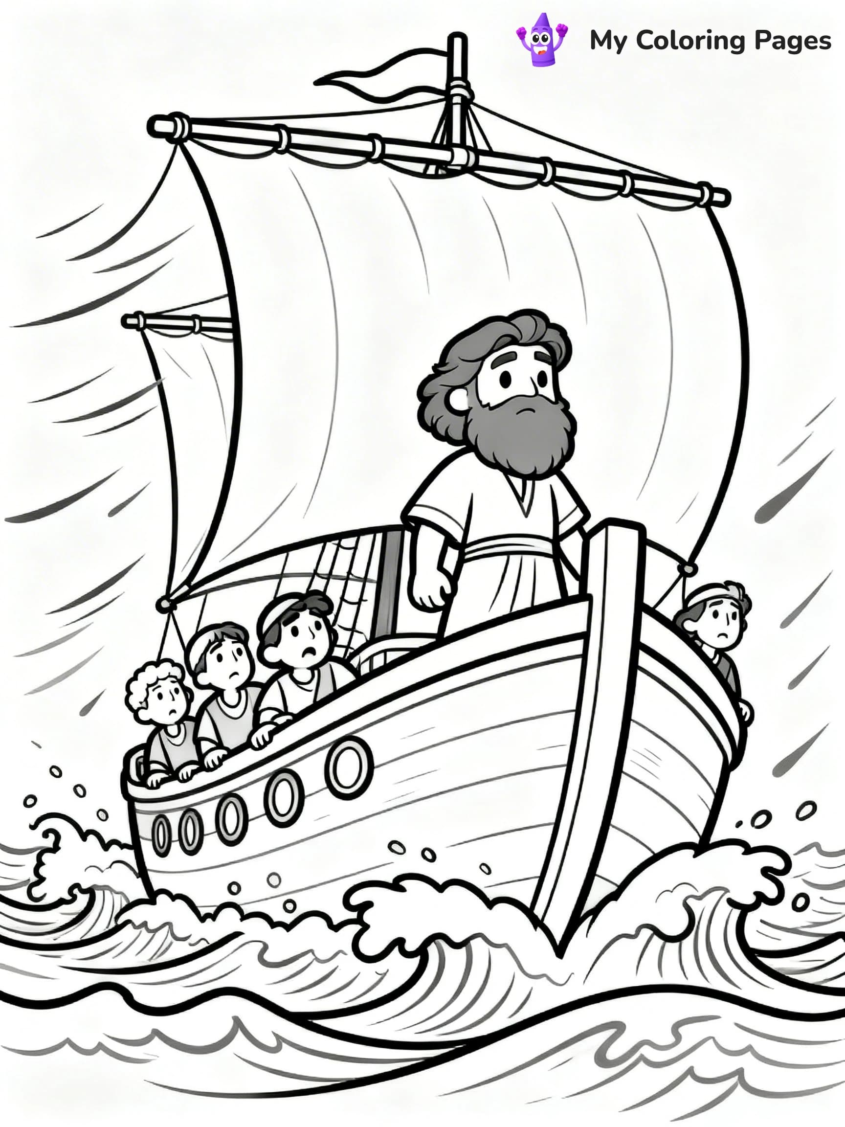 Jonah Coloring Pages - 6