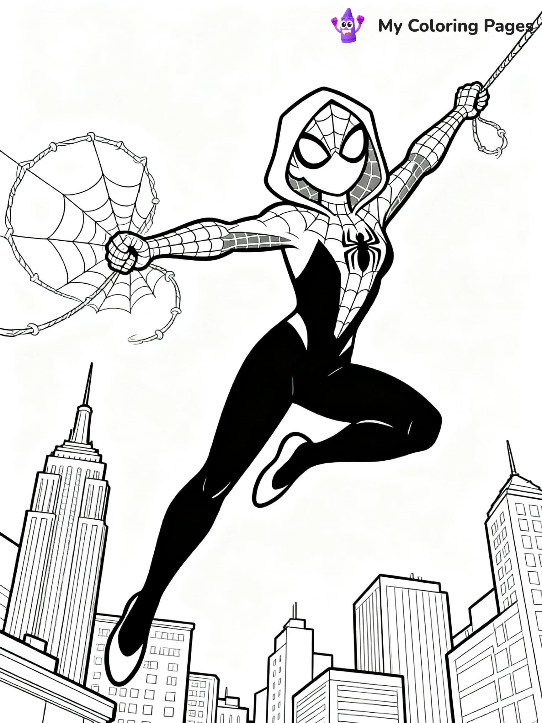 Spider Woman Coloring Pages - 24