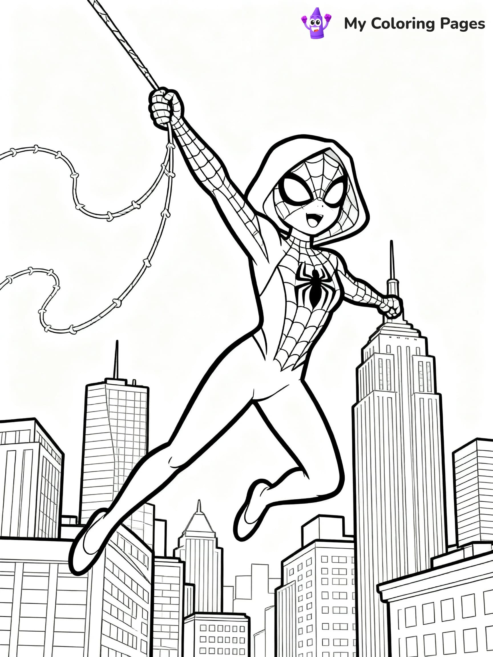 Spider Woman Coloring Pages - 23