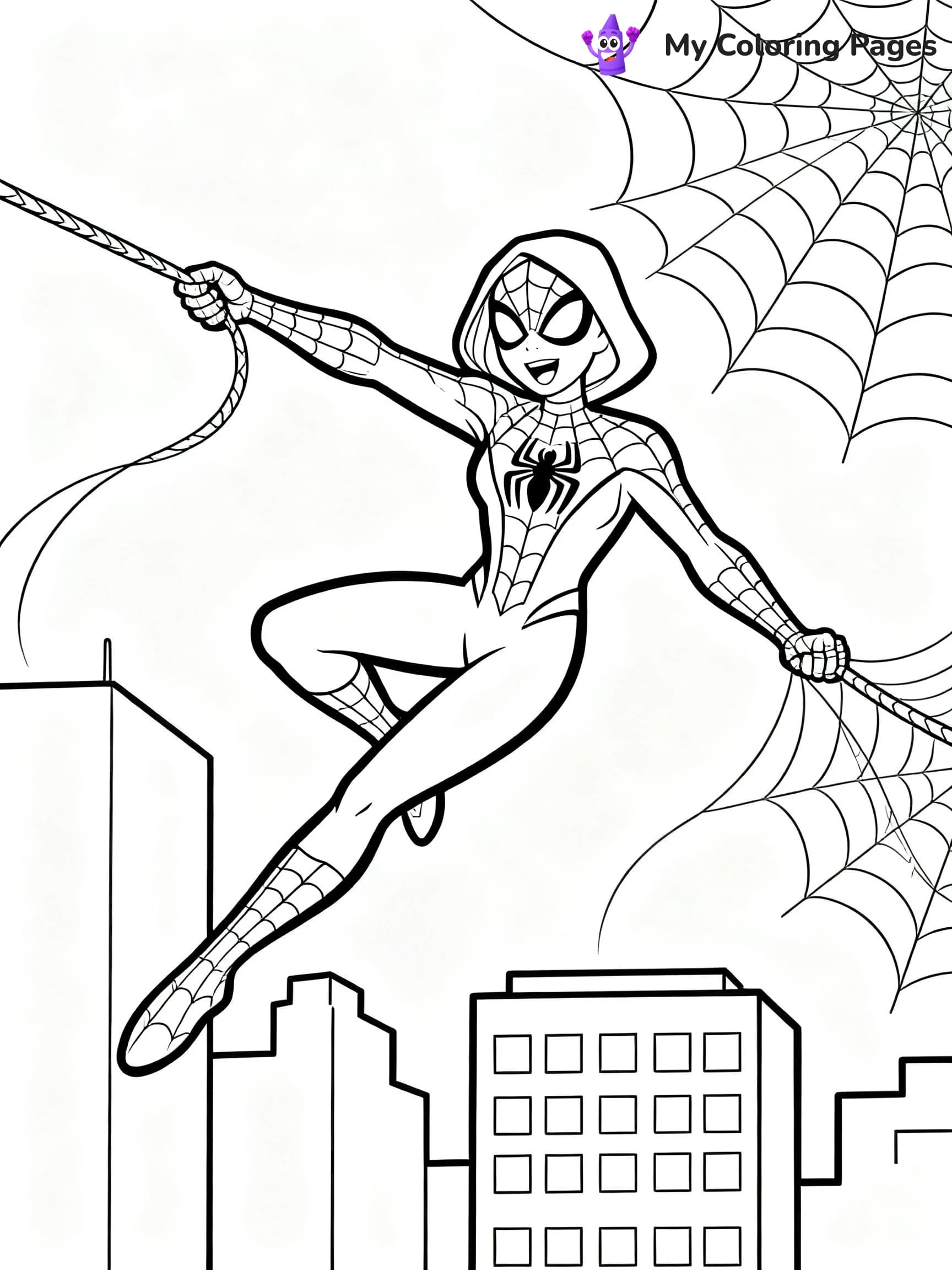 Spider Woman Coloring Pages - 22