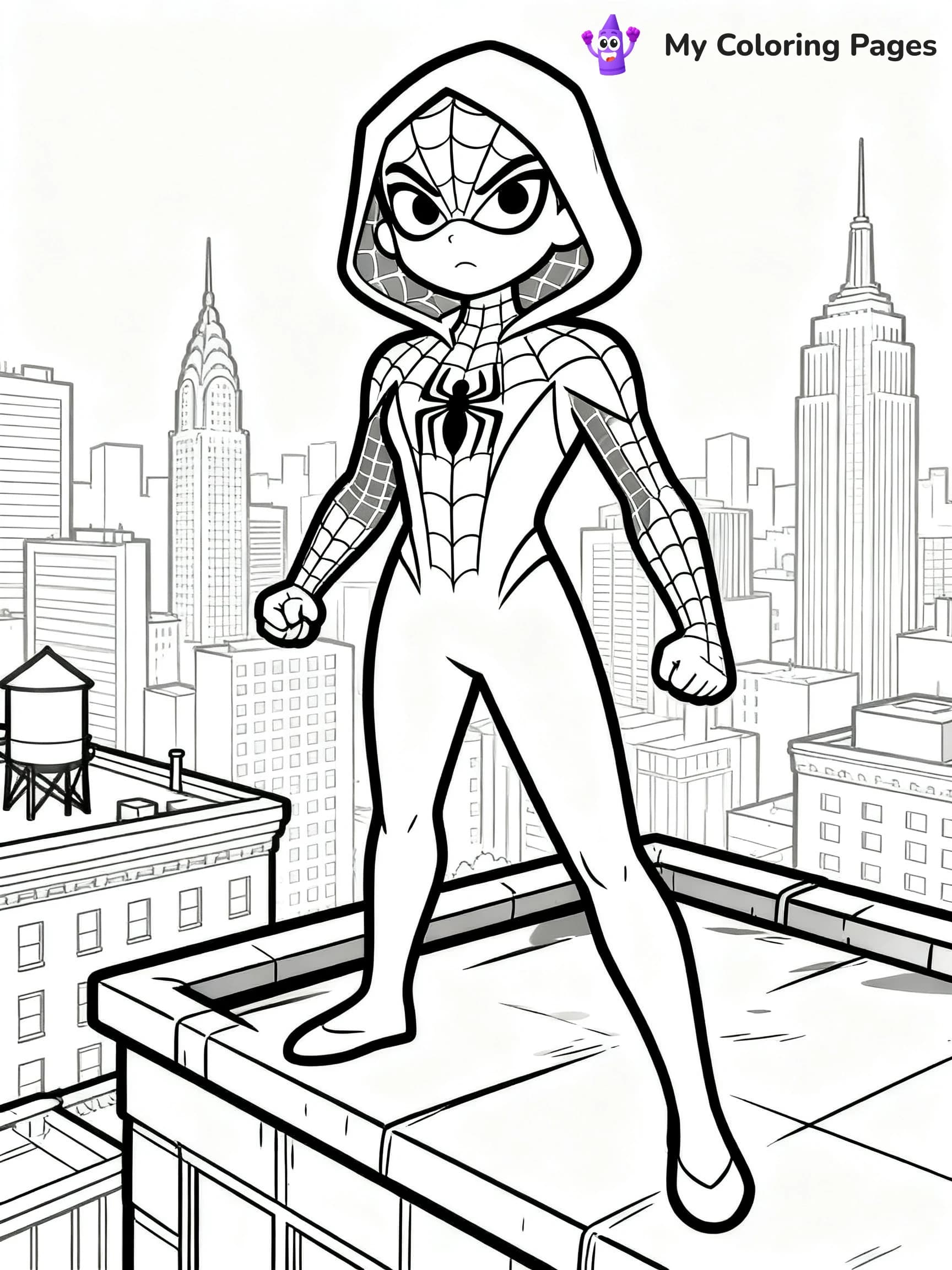 Spider Woman Coloring Pages - 20