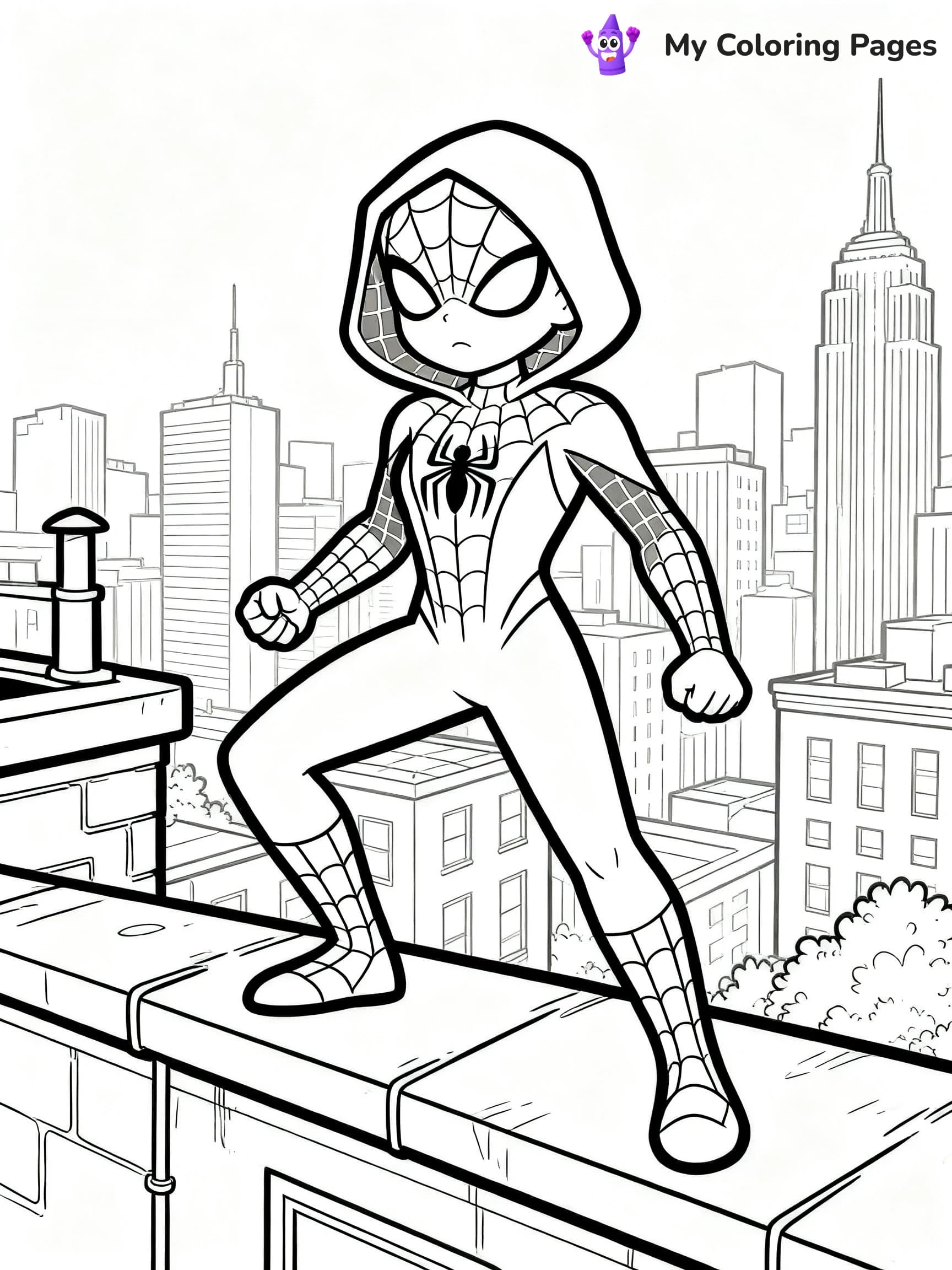 Spider Woman Coloring Pages - 19