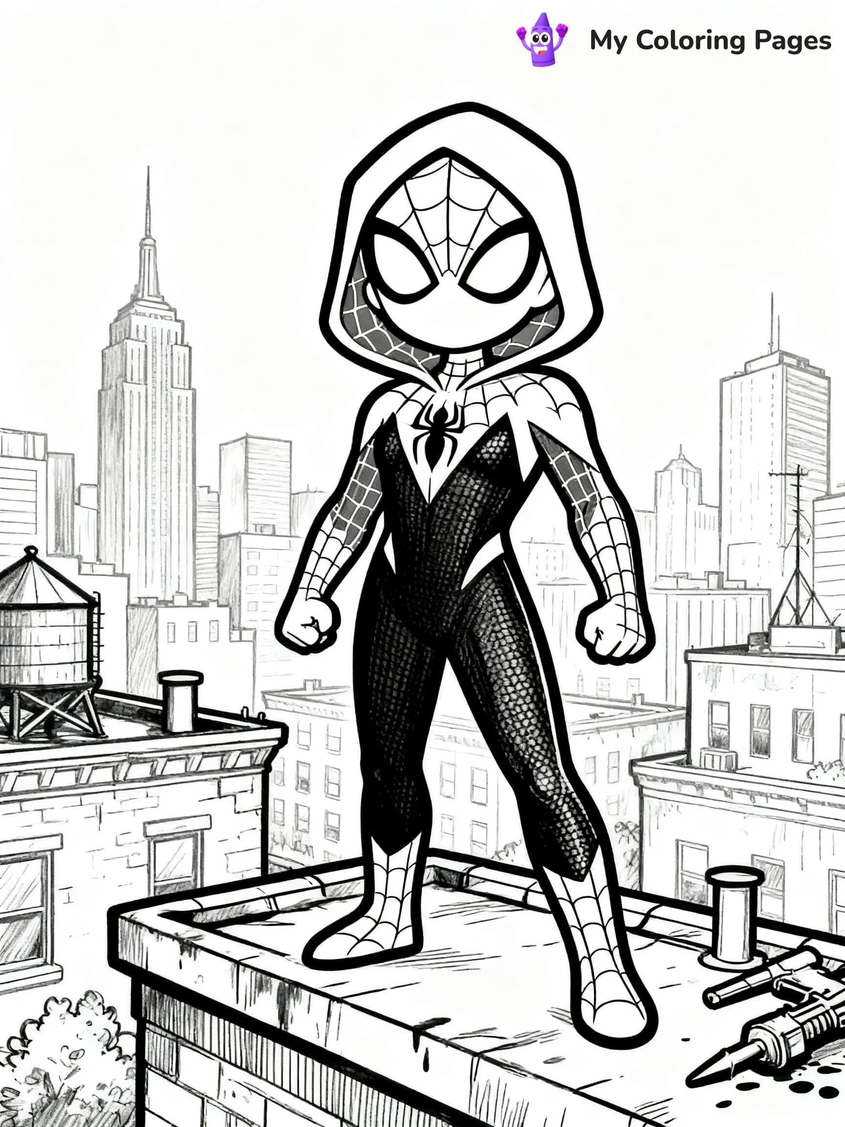 Spider Woman Coloring Pages - 17